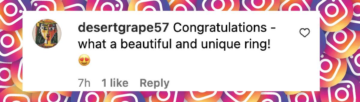 A fan comment on Lainey Wilson's engagement, dated February 12, 2025 | Source: Instagram/laineywilson | Instagram/devlinhodges