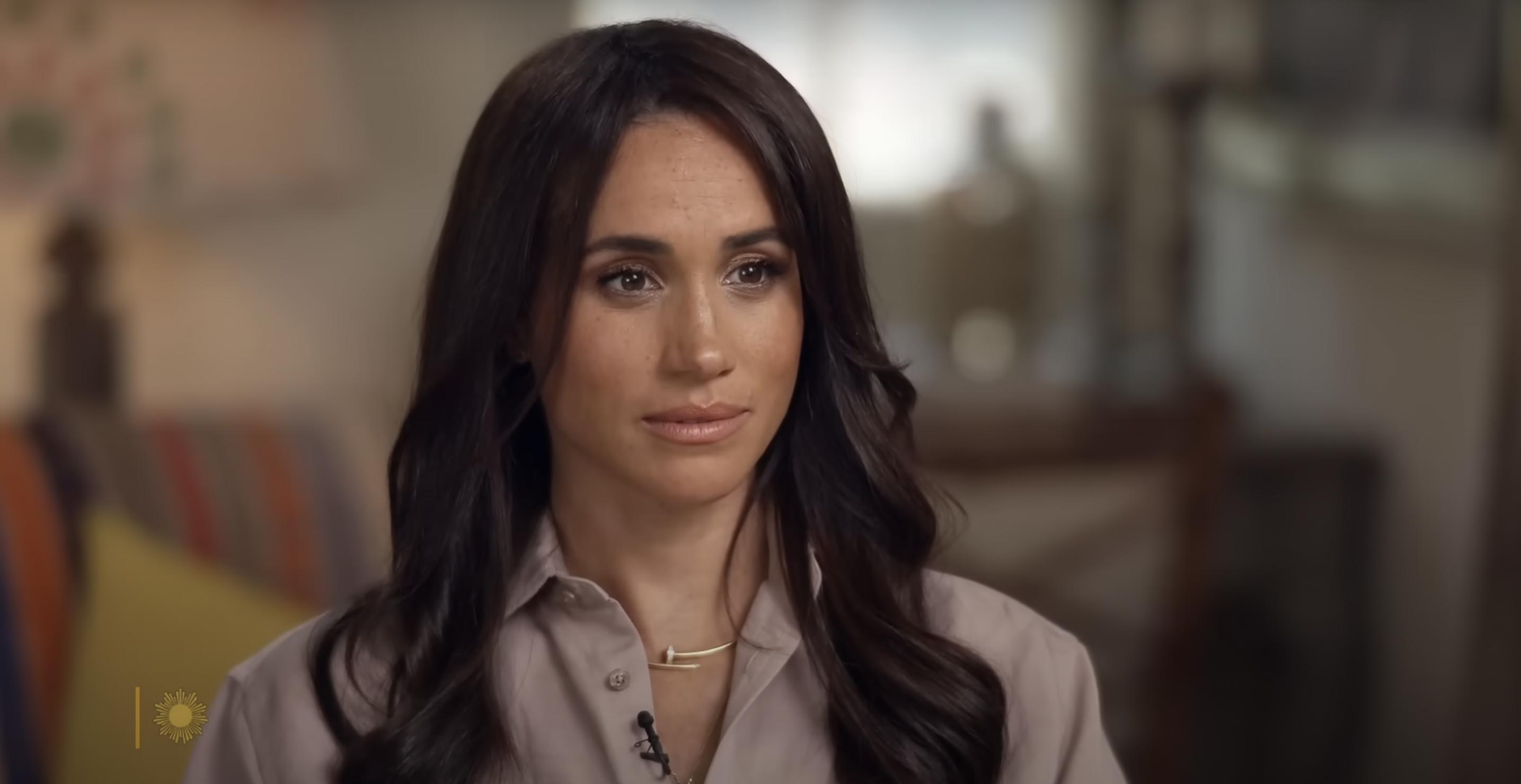 Meghan Markle during her and Prince Harry's "Sunday Morning" interview with Jane Pauley on August 4, 2024. | Source: YouTube/CBS Sunday Morning