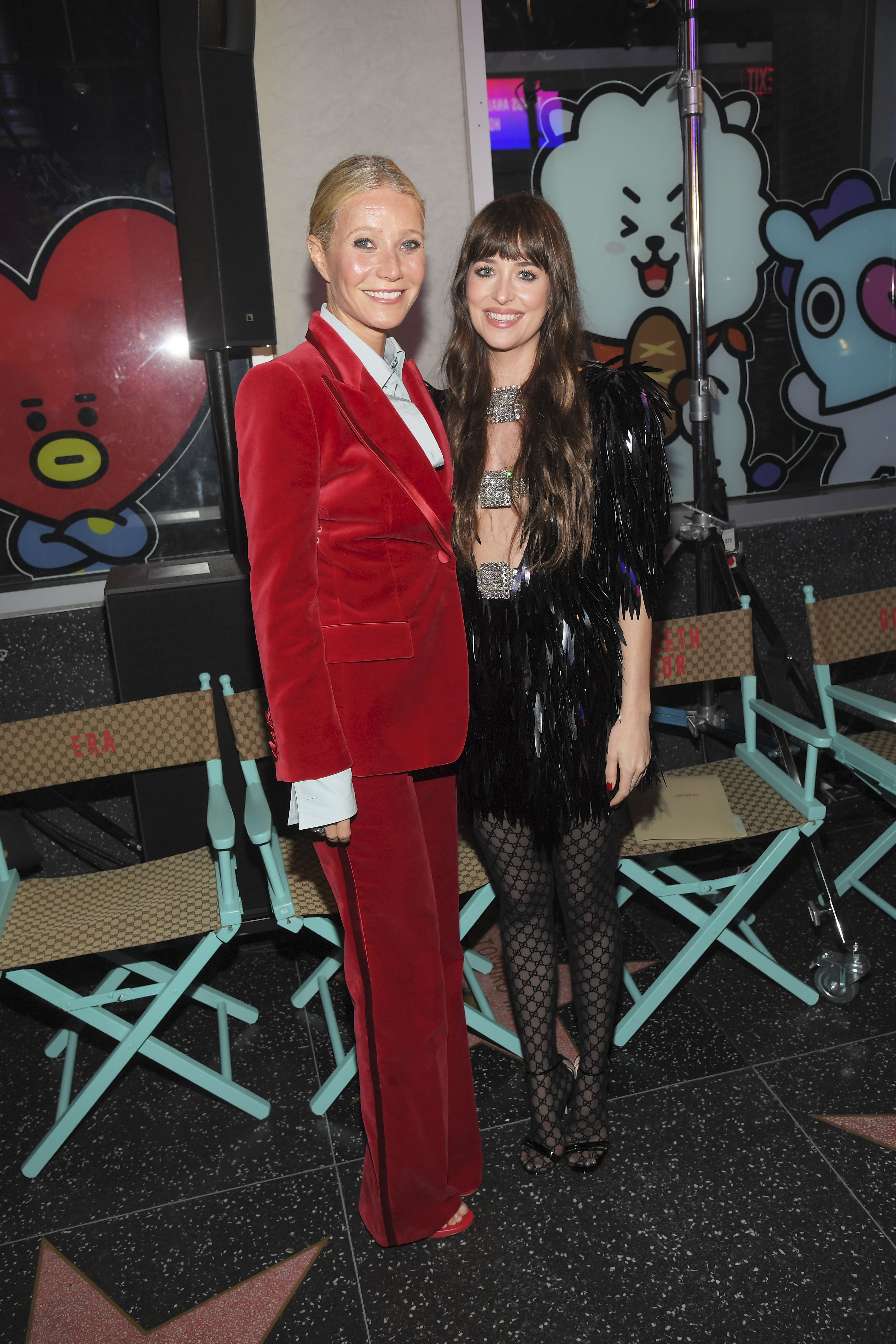 Gwyneth Paltrow and Dakota Johnson at the front row for Gucci Love Parade on November 2, 2021 in Los Angeles. | Source: Getty Images