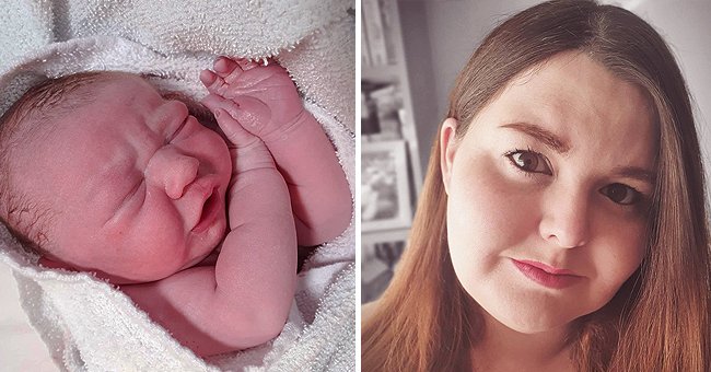 Rebecca Taylor and her infant Kody in a side-by-side photo. | Source: http://instagram.com/meet.the.taylors