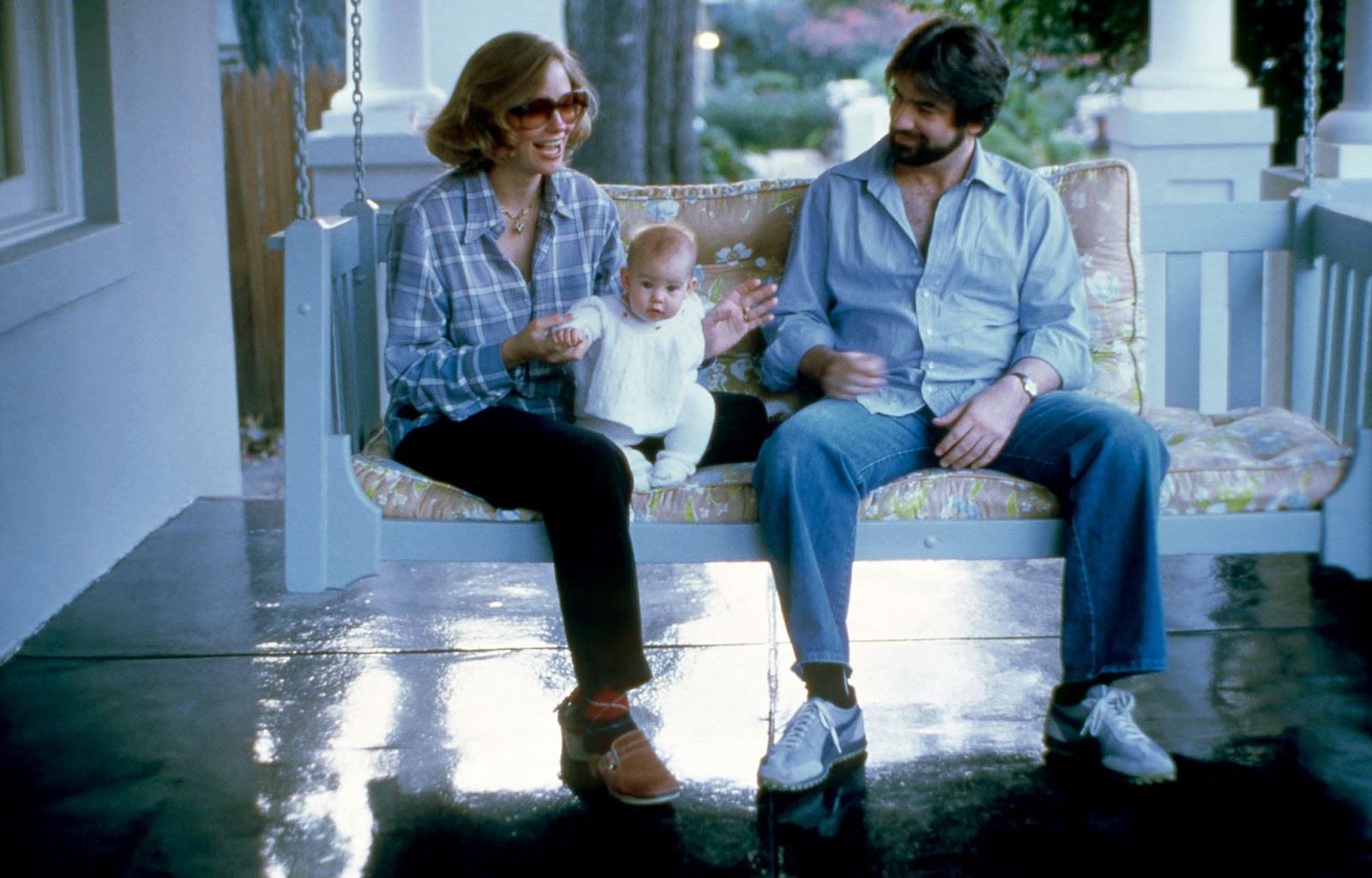 Cybill Shepherd with David M. Ford and their daughter Clementine Ford photographed in Los Angeles, California, circa 1979. | Source: Getty Images