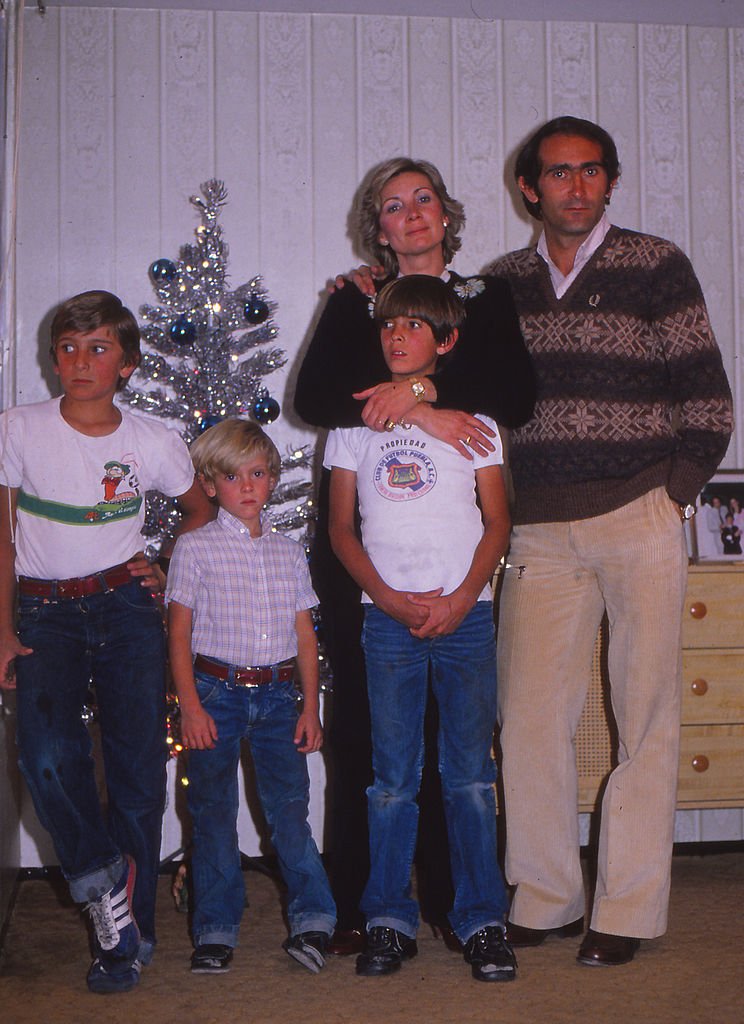 Pirri con su esposa Sonia Bruno, y sus hijos en el año 1979.|Foto: Getty Images.