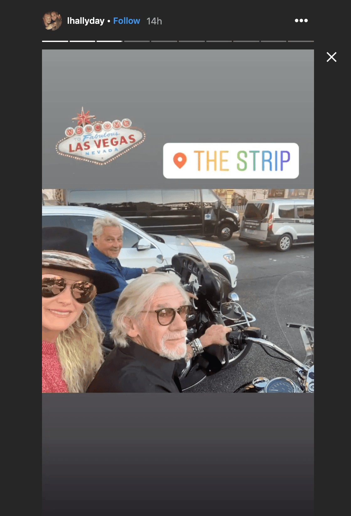 Laeticia hallyday avec les amis de johnny à Las Vegas | Photo : Instagram/lhallyday