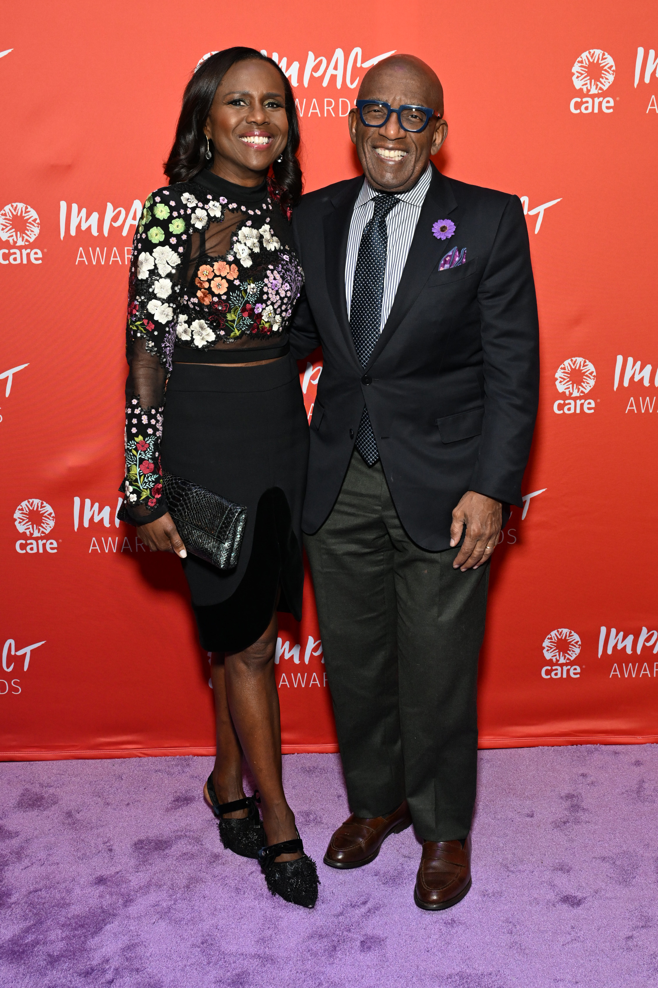 Deborah Roberts and Al Roker at the CARE Impact Awards in New York City on November 8, 2023 | Source: Getty Images