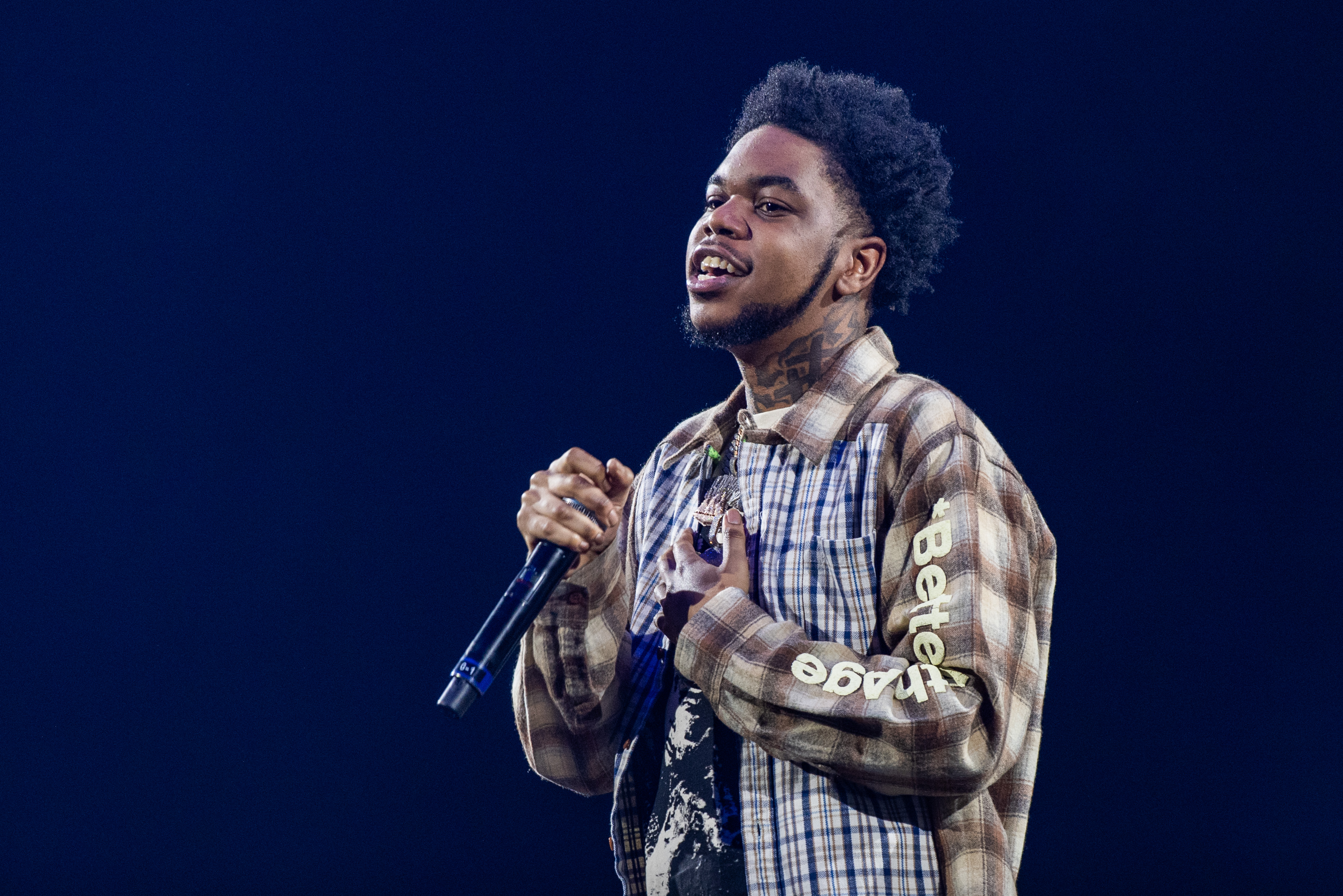 Lil Poppa performing in Detroit, Michigan on November 13, 2024. | Source: Getty Images