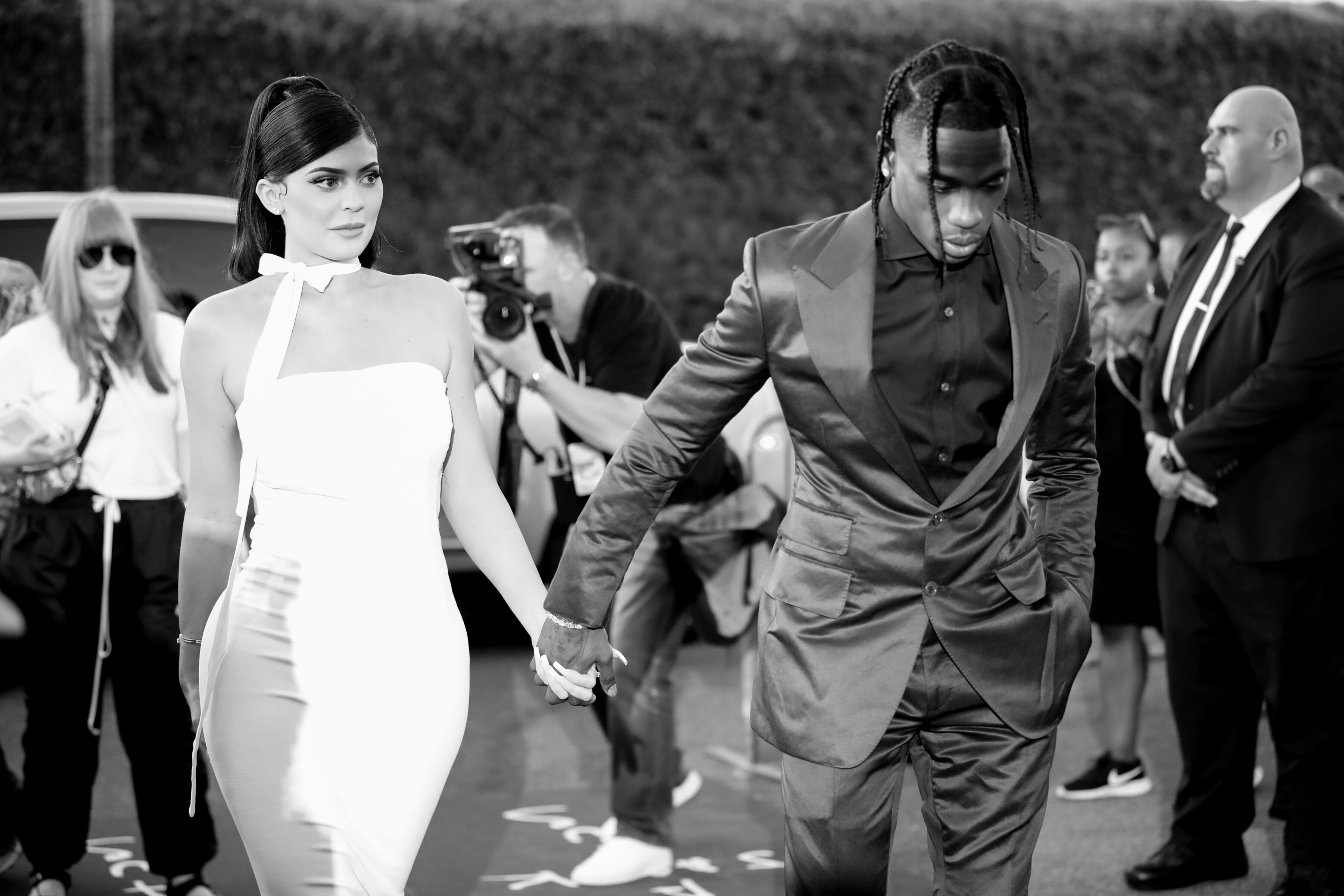 Kylie Jenner and Travis Scott in the Netflix premiere of "Travis Scott: Look Mom I Can Fly" | Source: Getty Images/GlobalImagesUkraine