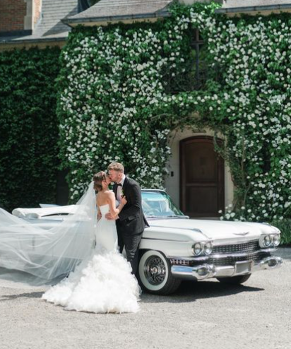 Hailie Jade Scott and her husband Evan McClintock on their wedding day in 2024 | Source: Instagram.com/HailieJade