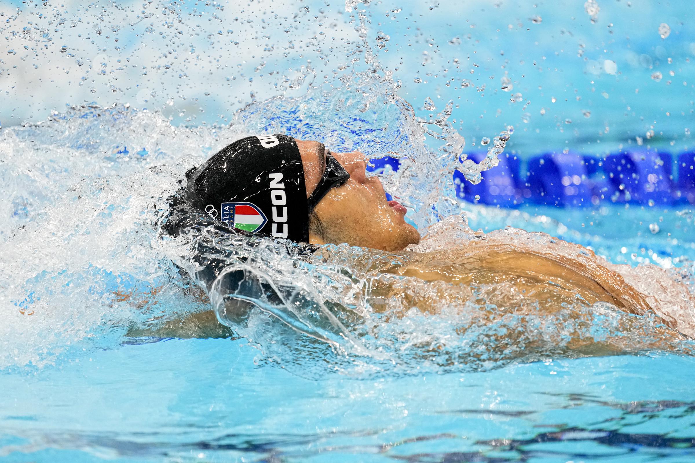 Thomas Ceccon swimming during an event at the Tokyo 2020 Olympic Games in Tokyo, Japan on July 31, 2021 | Source: Getty Images