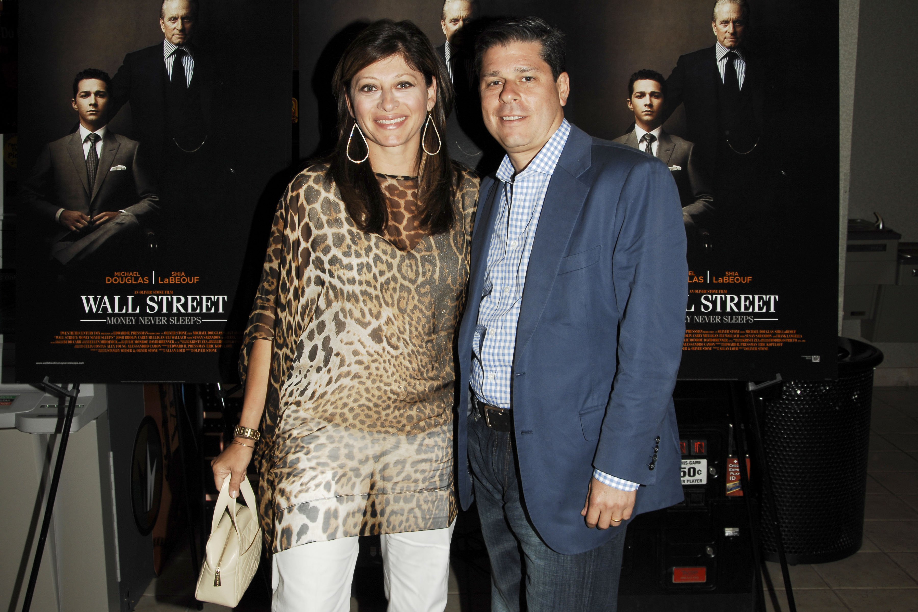 Maria Bartiromo and Jonathan Steinberg attend the "Wall Street: Money Never Sleeps" screening at UA Theaters on August 22, 2010, in South Hampton, New York. | Source: Getty Images