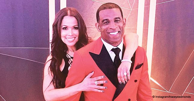 Tracey Edmonds sparks engagement rumors in photo with partner Deion Sanders touching her thigh