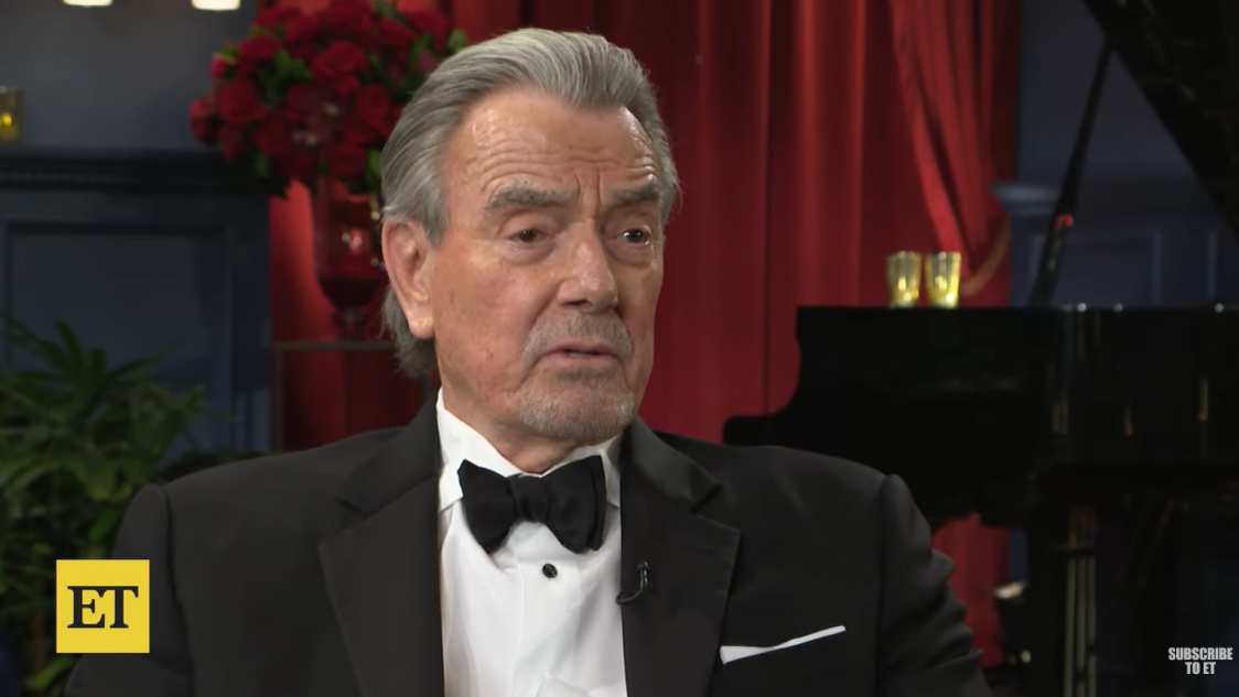 A screenshot of Eric Braeden revealing that his cancer diagnosis is currently "on hold" in an interview with ET on April 10, 2024. | Source: YouTube/EntertainmentTonight