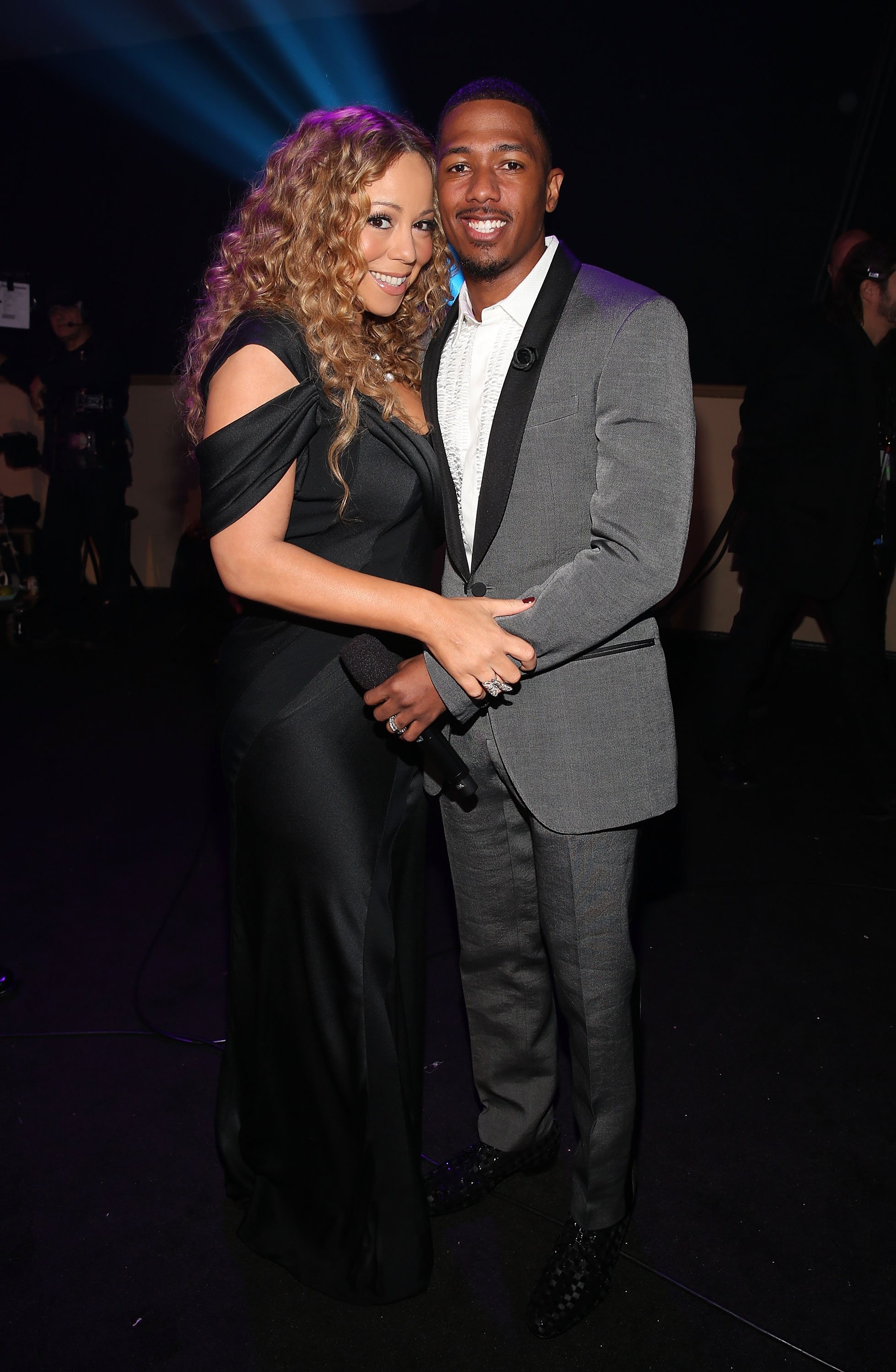 Mariah Carey & Nick Cannon at Nickelodeon's 2012 TeenNick HALO Awards on Nov. 17, 2012 in California | Photo: Getty Images