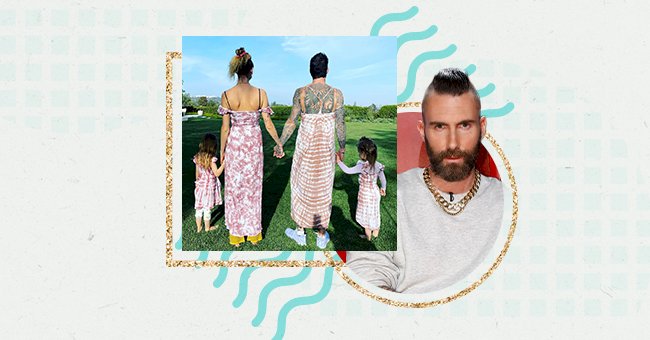 Adam Levine, Behati Prinsloo And Daughters Don Matching Dresses