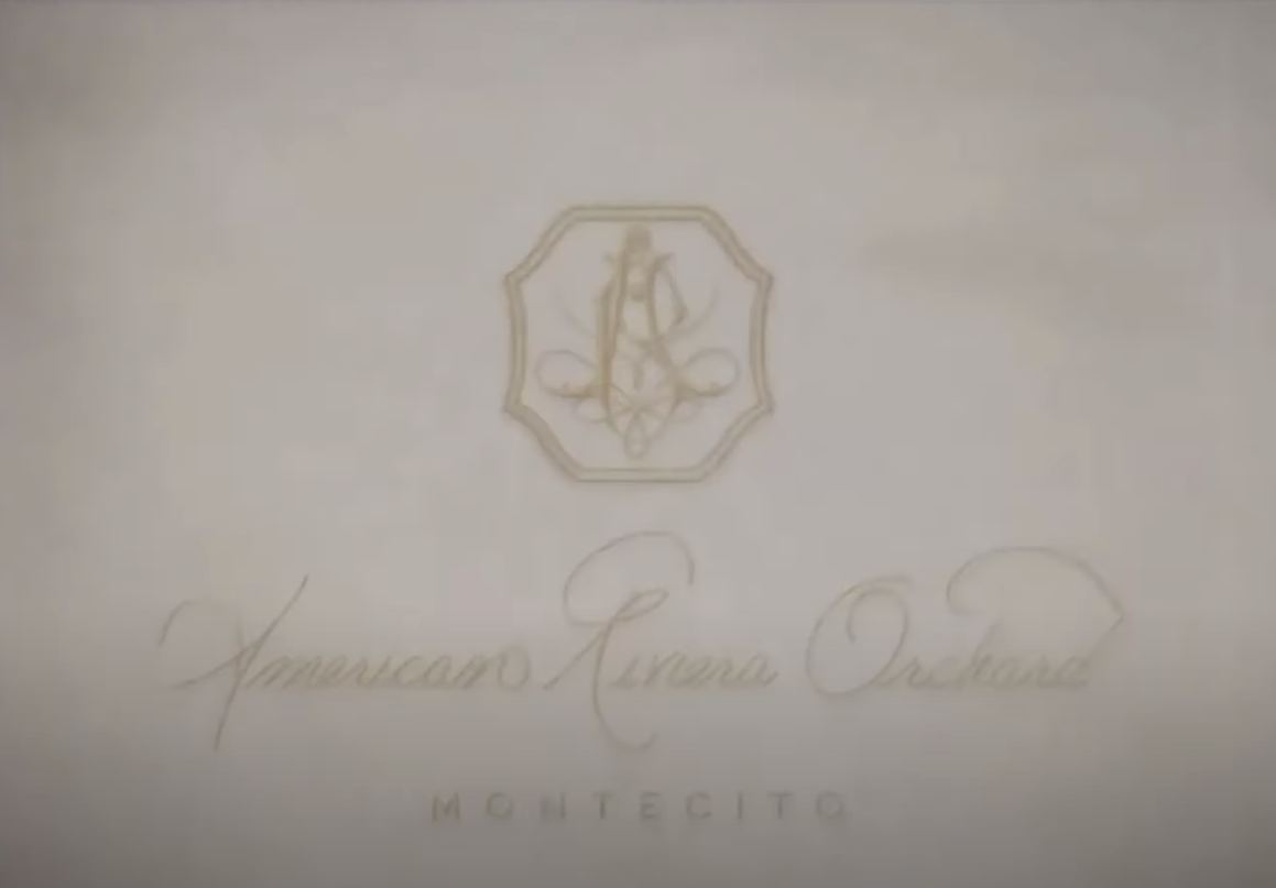 American Riviera Orchard's logo as seen in a March 14, 2024 YouTube post | Source: Youtube.com/@pagesix
