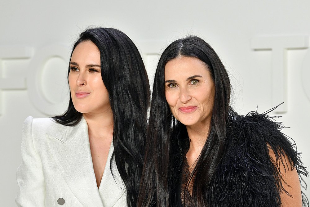 Rumer Willis and Demi Moore attending the Tom Ford AW20 Show at Milk Studios Hollywood, California in February 2020. I Image: Getty Images. 