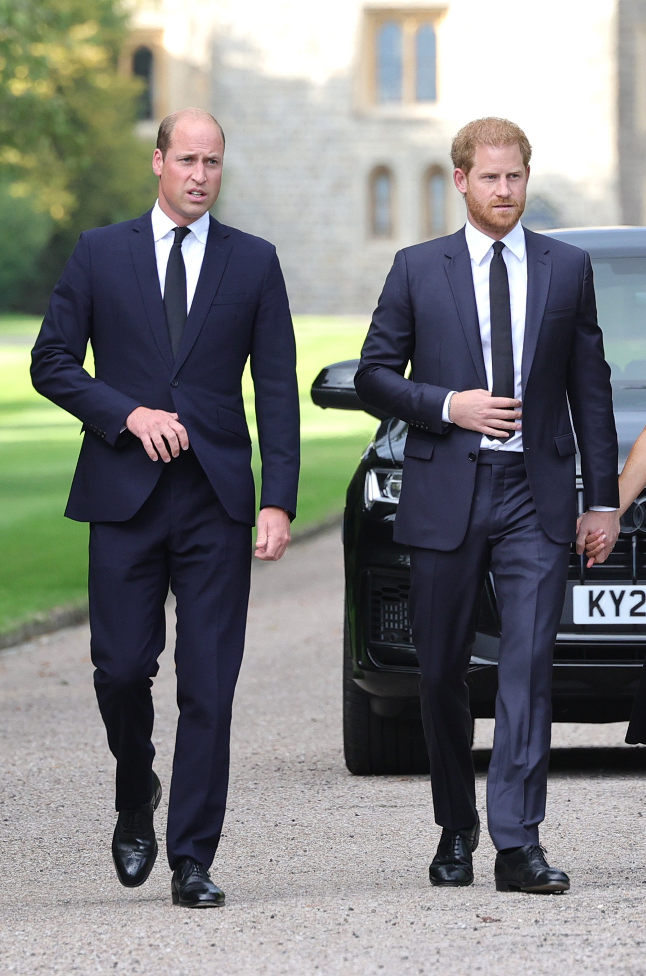 Prince Harry and Prince William in London 2022. | Source: Getty Images