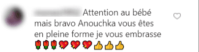 Commentaire d'une fan sur la video d'Anouchka Delon. | Photo : Instagram / anouchkadelon