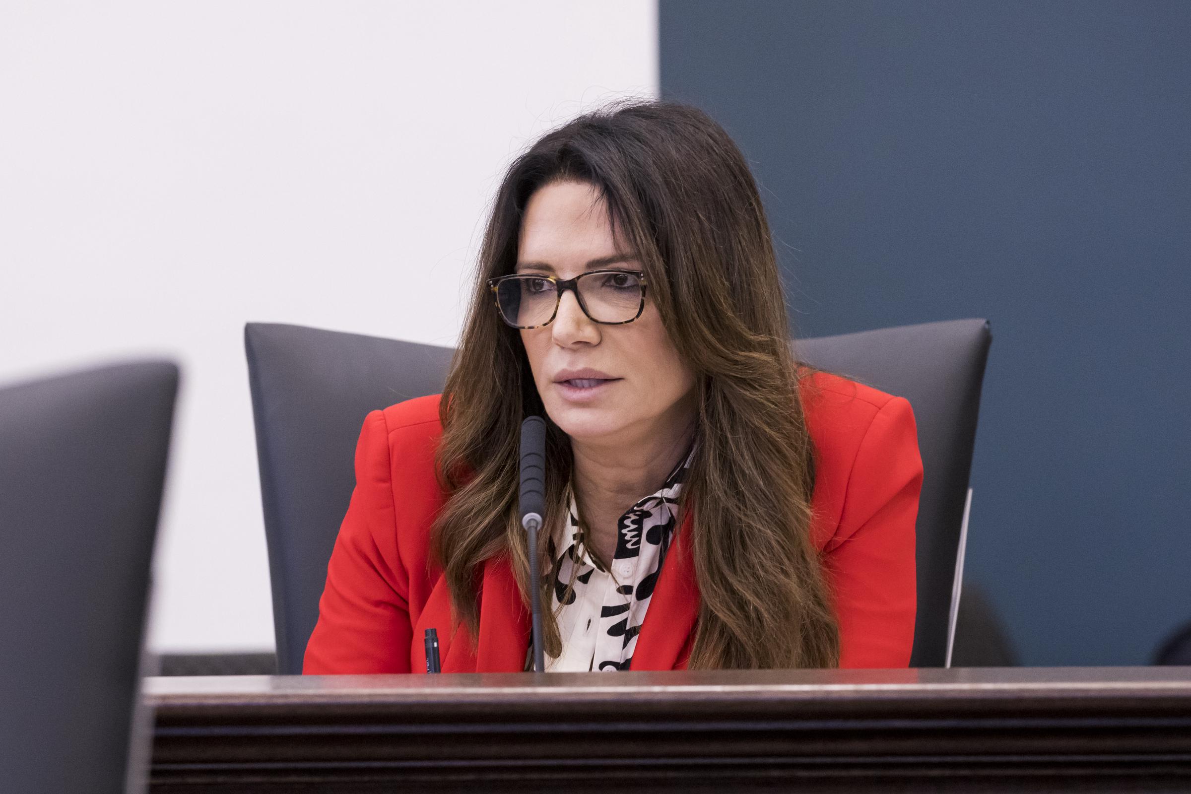 Ileana Garcia is seen during the Senate Health Policy Committee, at the Capitol in Tallahassee, on January 24, 2022 | Source: Getty Images
