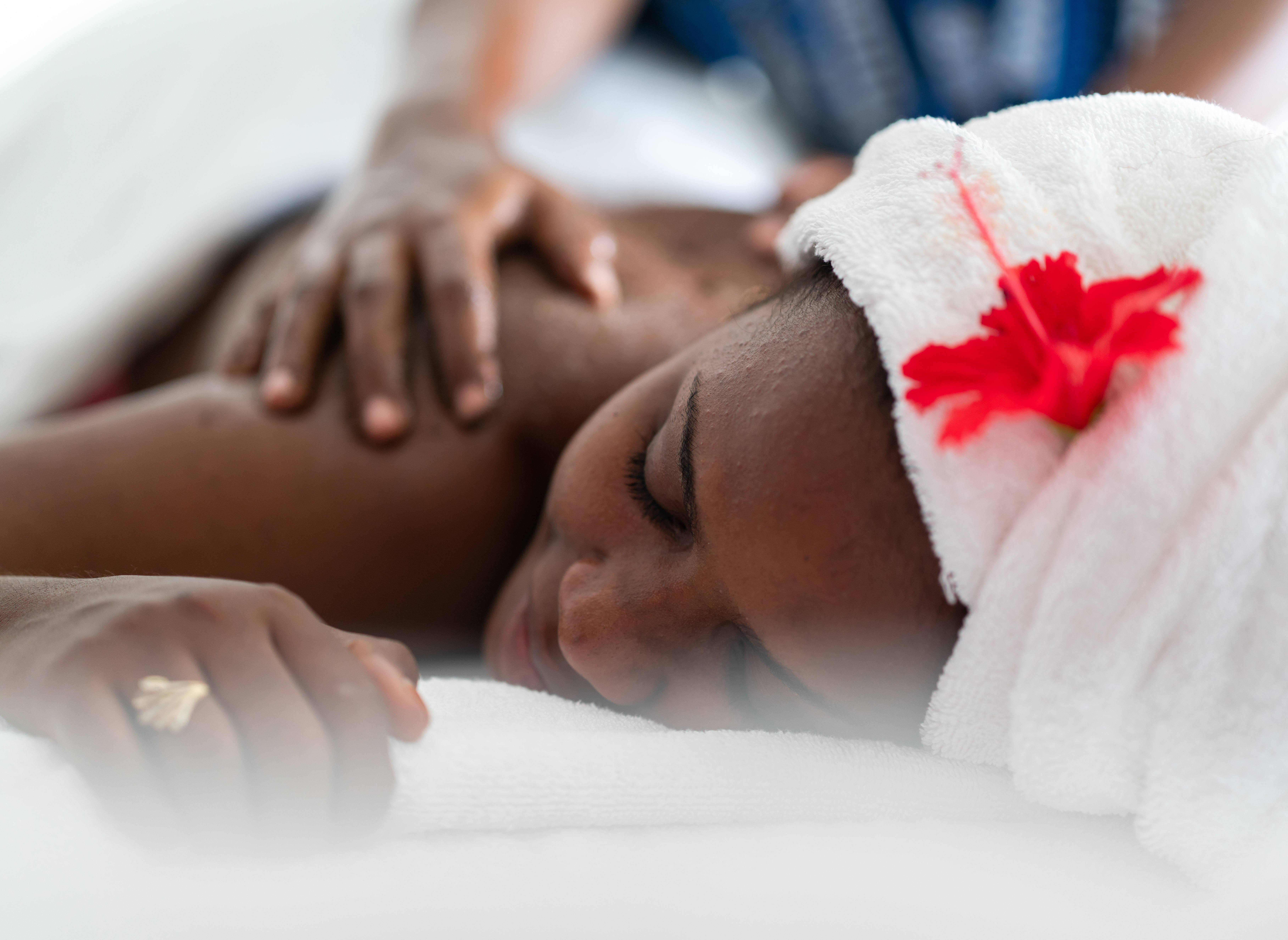 African girl having a massage | Source: Getty Images