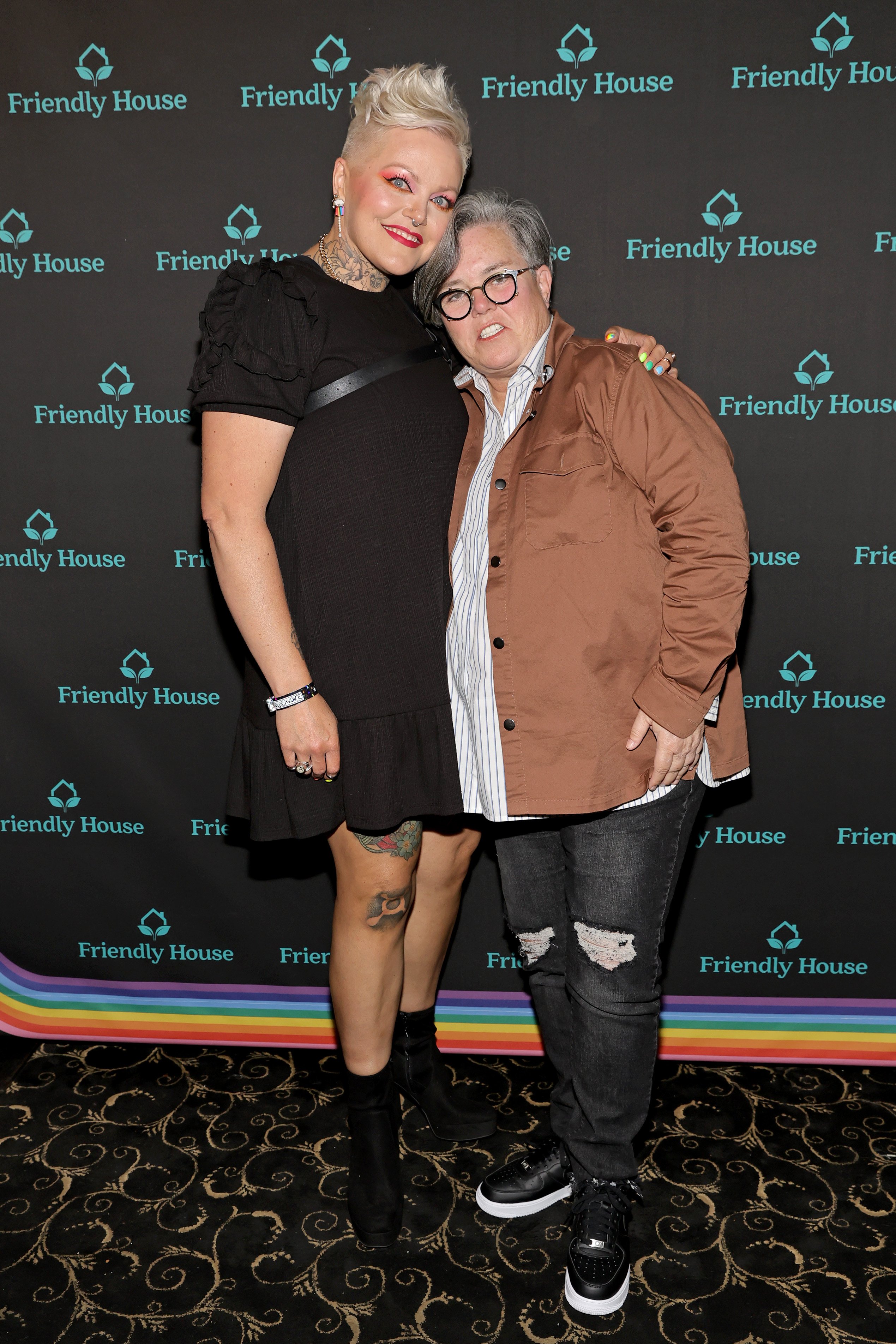 Aimee Hauer and Rosie O'Donnell at FRIENDLY HOUSE LA Comedy Benefit at The Fonda Theatre in Los Angeles, California on July 16, 2022 | Source: Getty Images