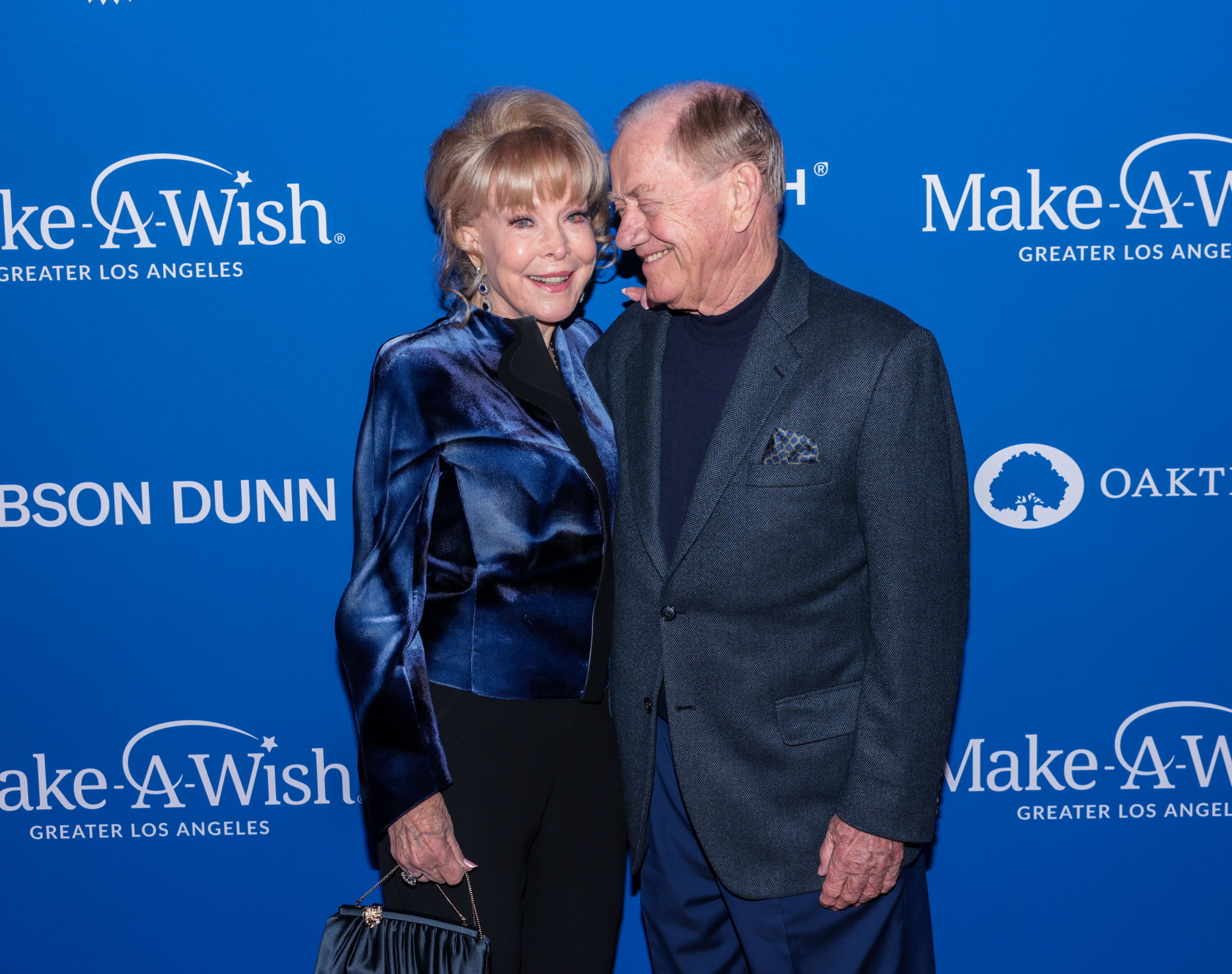 Barbara Eden and Jon Eicholtz attend Make-A-Wish Greater LA's Wish Gala 2022 presented by Gibson Dunn at Paramount Studios | Source: Getty Images