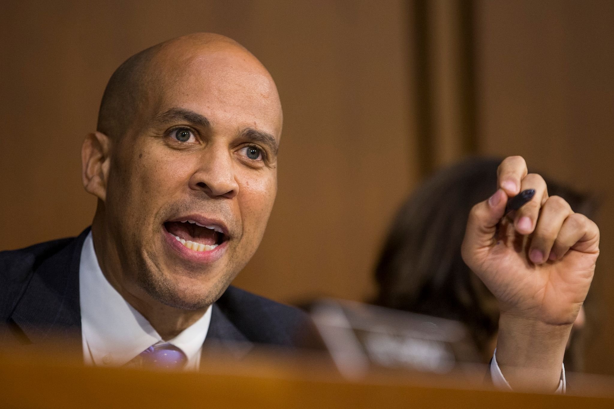 Senator Cory Booker speaking at a hearing on Capitol Hill in September 2018 in Washington D.C. | Source: Getty Images