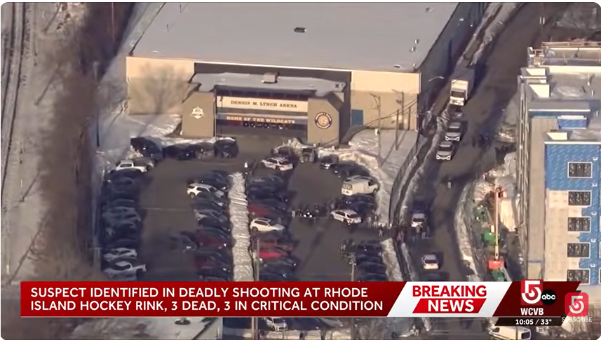 The exterior of the Dennis M. Lynch Arena, from a post dated February 17, 2026 | Source: Youtube/@WCVB