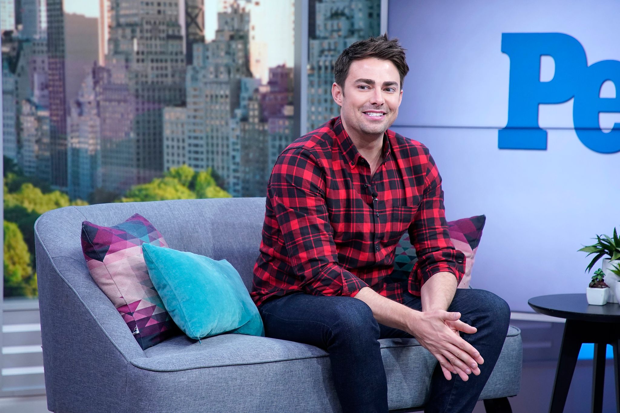 Jonathan Bennett at" People Now" in November 2019 in New York, United States | Source: Getty Images