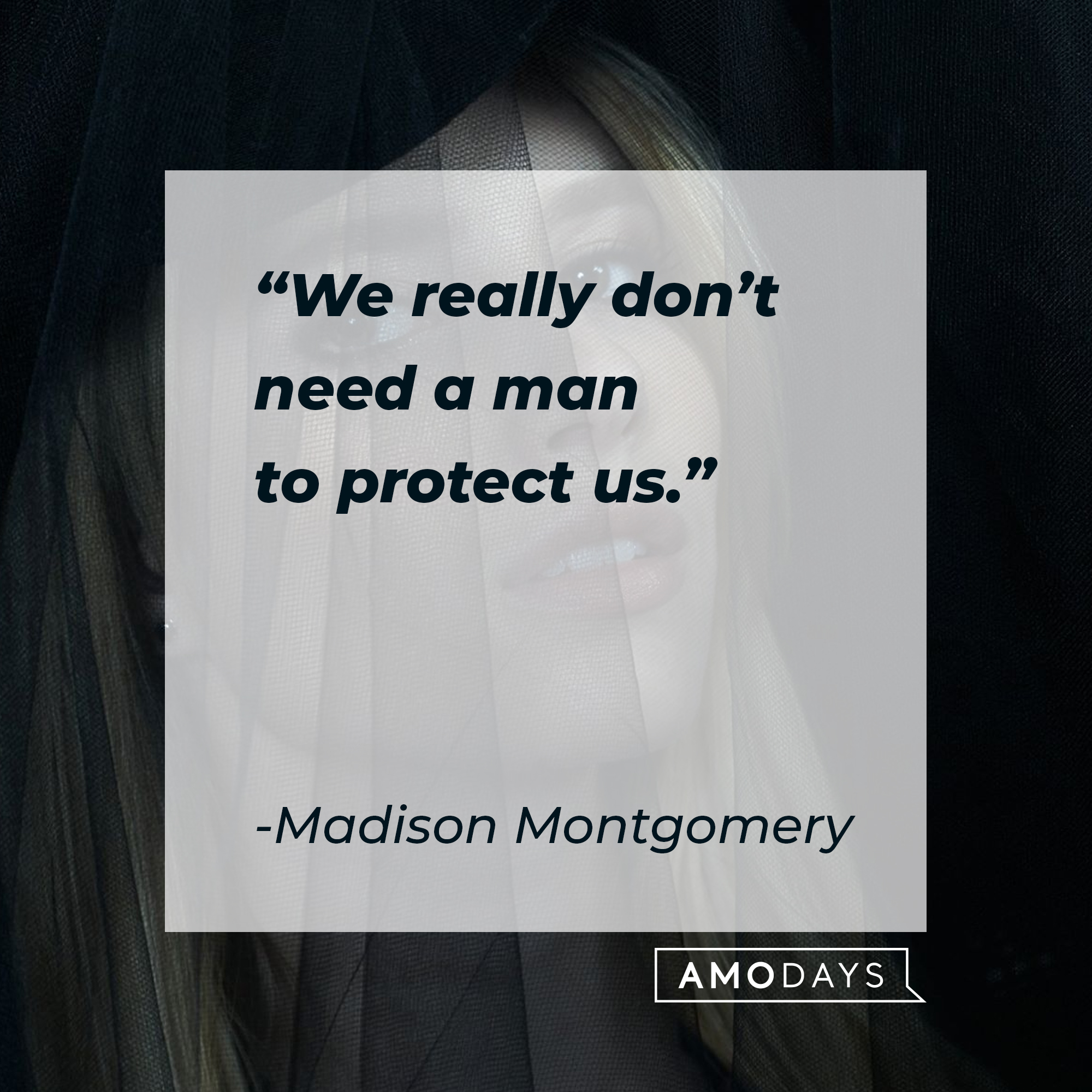Madison's quote: “We really don’t need a man to protect us.”  | Source: facebook.com/americanhorrorstory