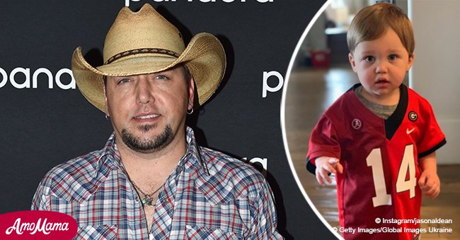 Jason Aldean said ‘time out’ after seeing his son playing with baby doll as he thinks it’s odd