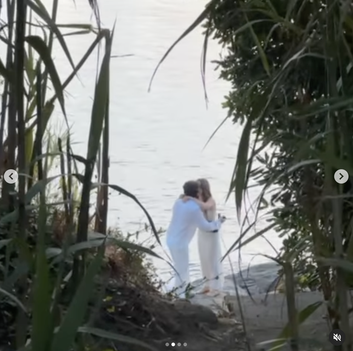 Dylan Jagger Lee kissing Paula Bruss, as seen in a video dated July 6, 2024 | Source: Instagram/dylanjaggerlee