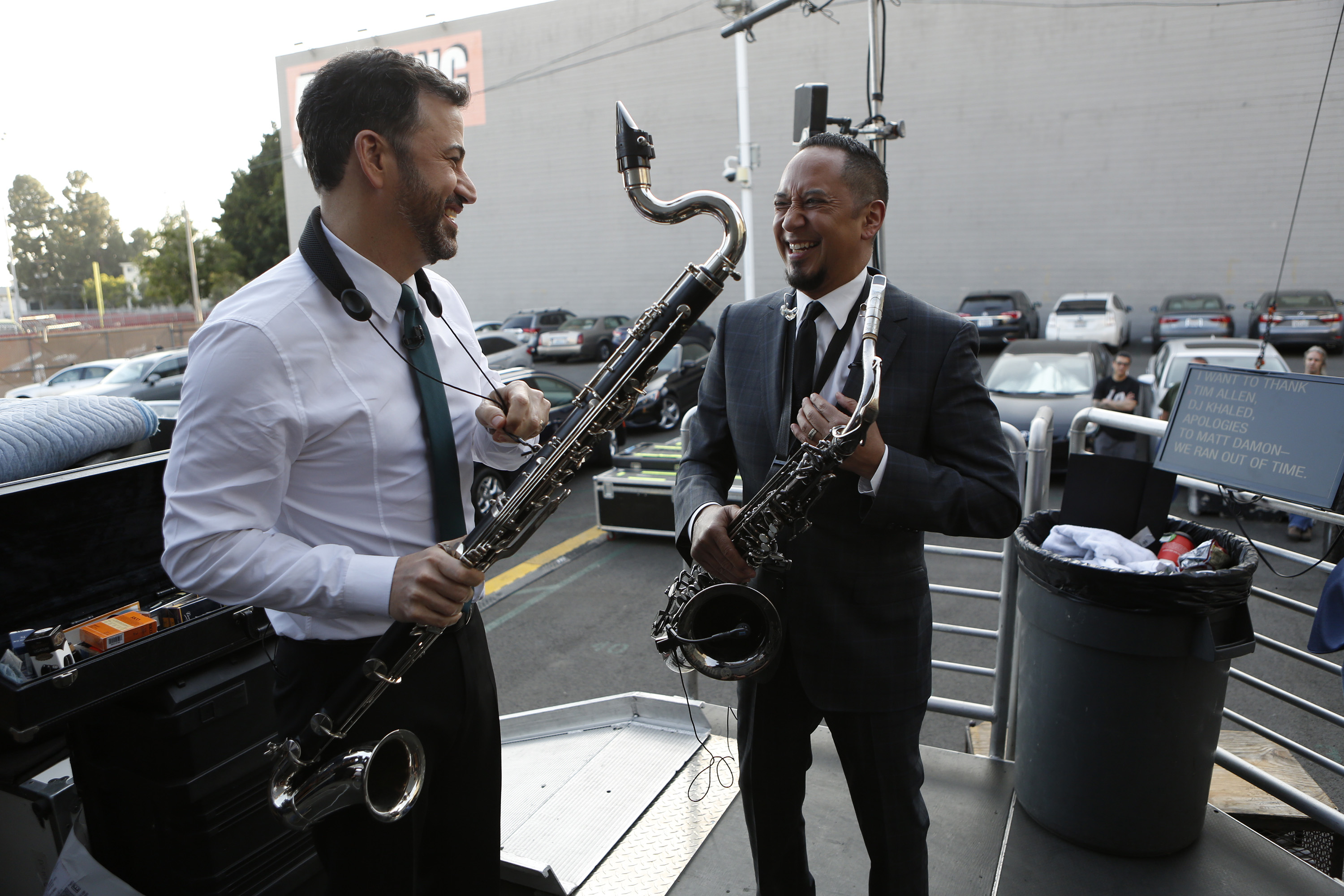 Jimmy Kimmel and Cleto Escobedo III on "Jimmy Kimmel Live!" on March 16, 2017 | Source: Getty Images