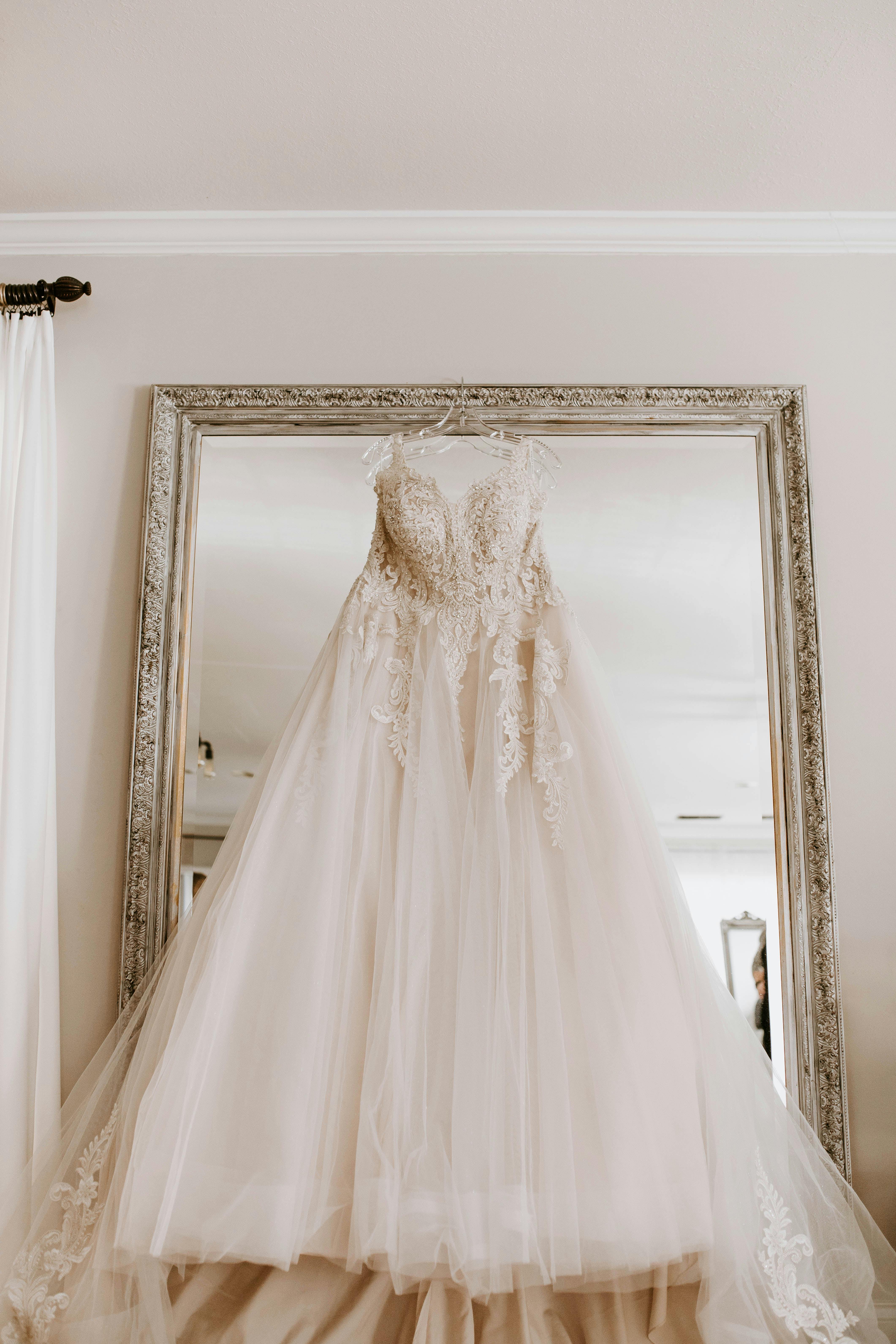 A white wedding dress | Source: Pexels