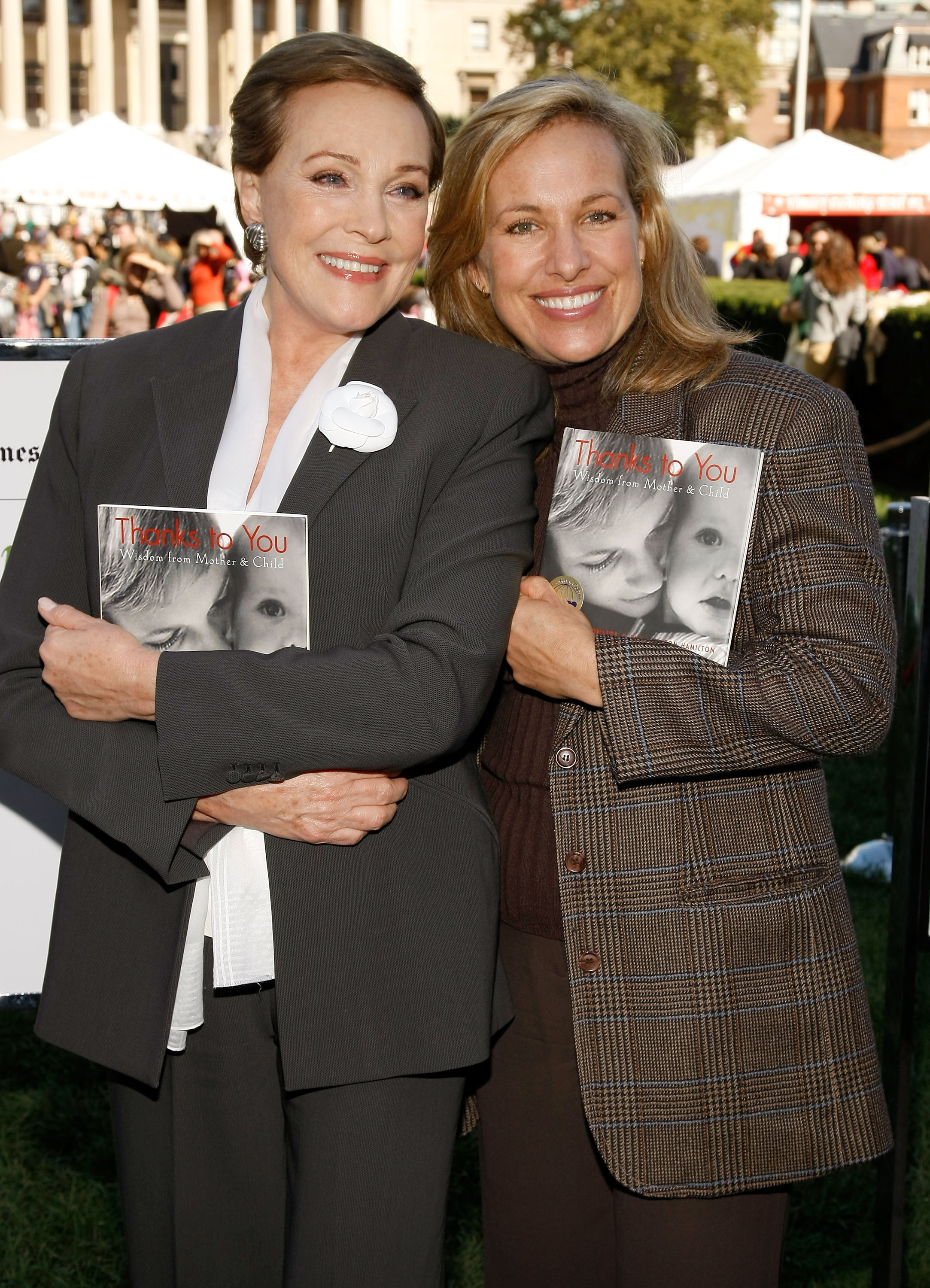 Julie Andrews and her daughter Emma Walton Hamilton pose for a photo at the New York Times 3rd Annual "Great Read" on October 14, 2007, in New York City | Source: Getty Images