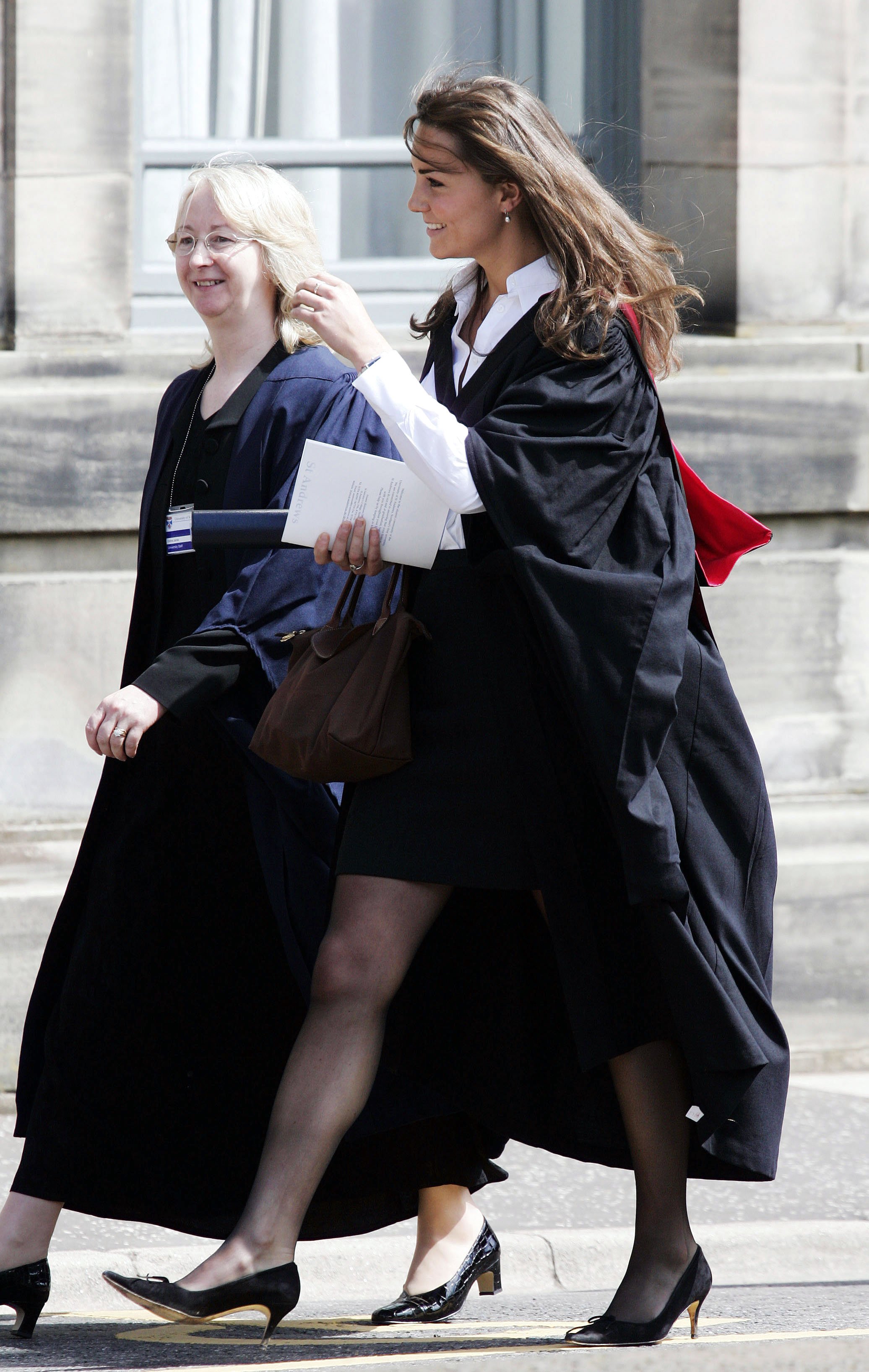 Kate Middleton, as a new graduate at St Andrew's University to collect her degree in St Andrew's on June 23, 2005, England | Source: Getty Images