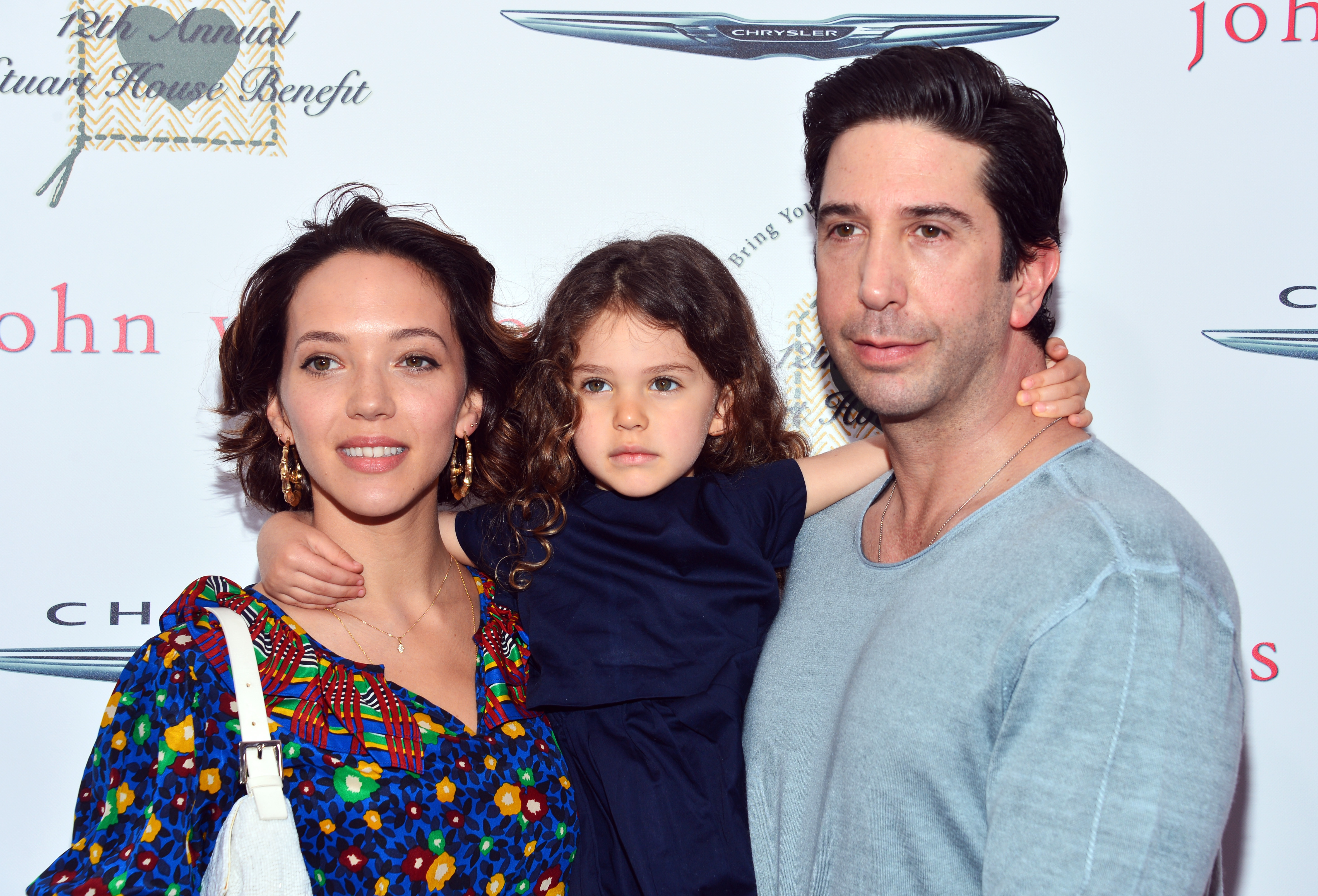 David Schwimmer, his wife Zoe Buckman and their daughter Cleo Buckman Schwimmer at the 12th Annual John Varvatos Stuart House Benefit in Los Angeles, California on April 26, 2015 | Source: Getty Images