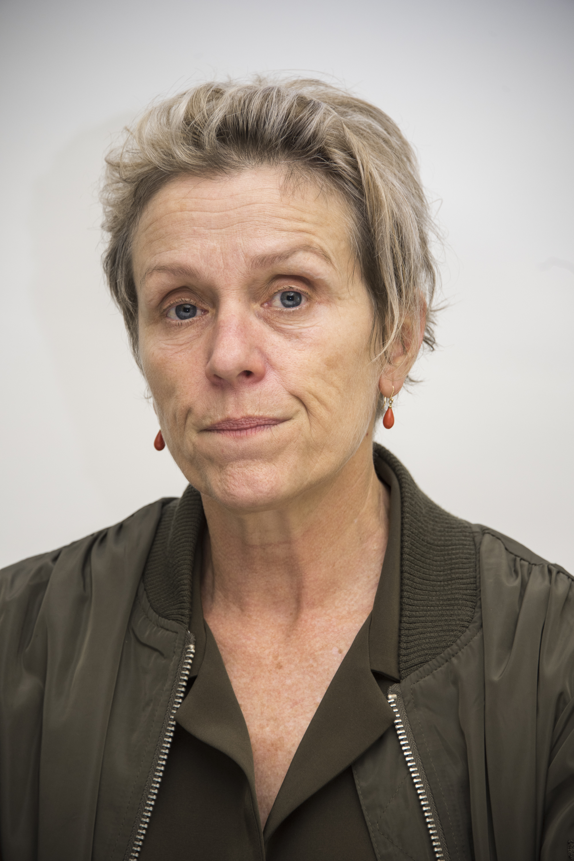 Frances McDormand at the "Three Billboards Outside Ebbing, Missouri" press conference at the Four Seasons Hotel on November 14, 2017, in Beverly Hills, California. | Source: Getty Images