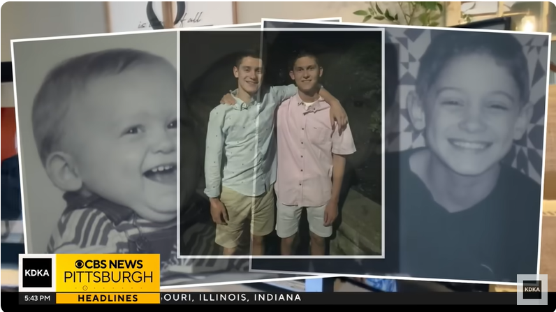 Ryan and his twin brother Jacob, from a post dated May 20, 2025 | Source: Youtube/@CBSPittsburgh