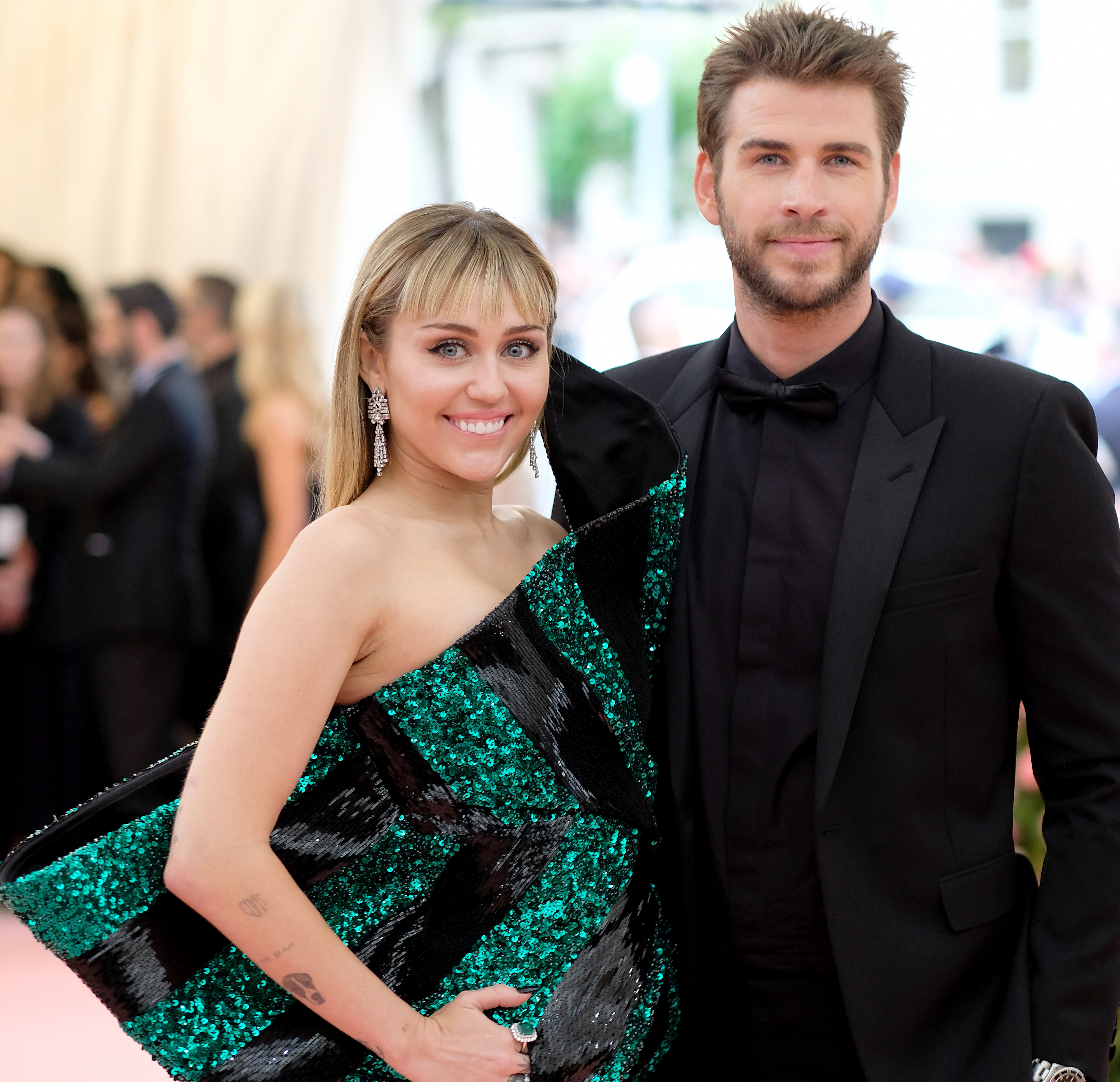 Miley Cyrus and Liam Hemsworth at Metropolitan Museum of Art on May 6, 2019, in New York City. | Source: Getty Images