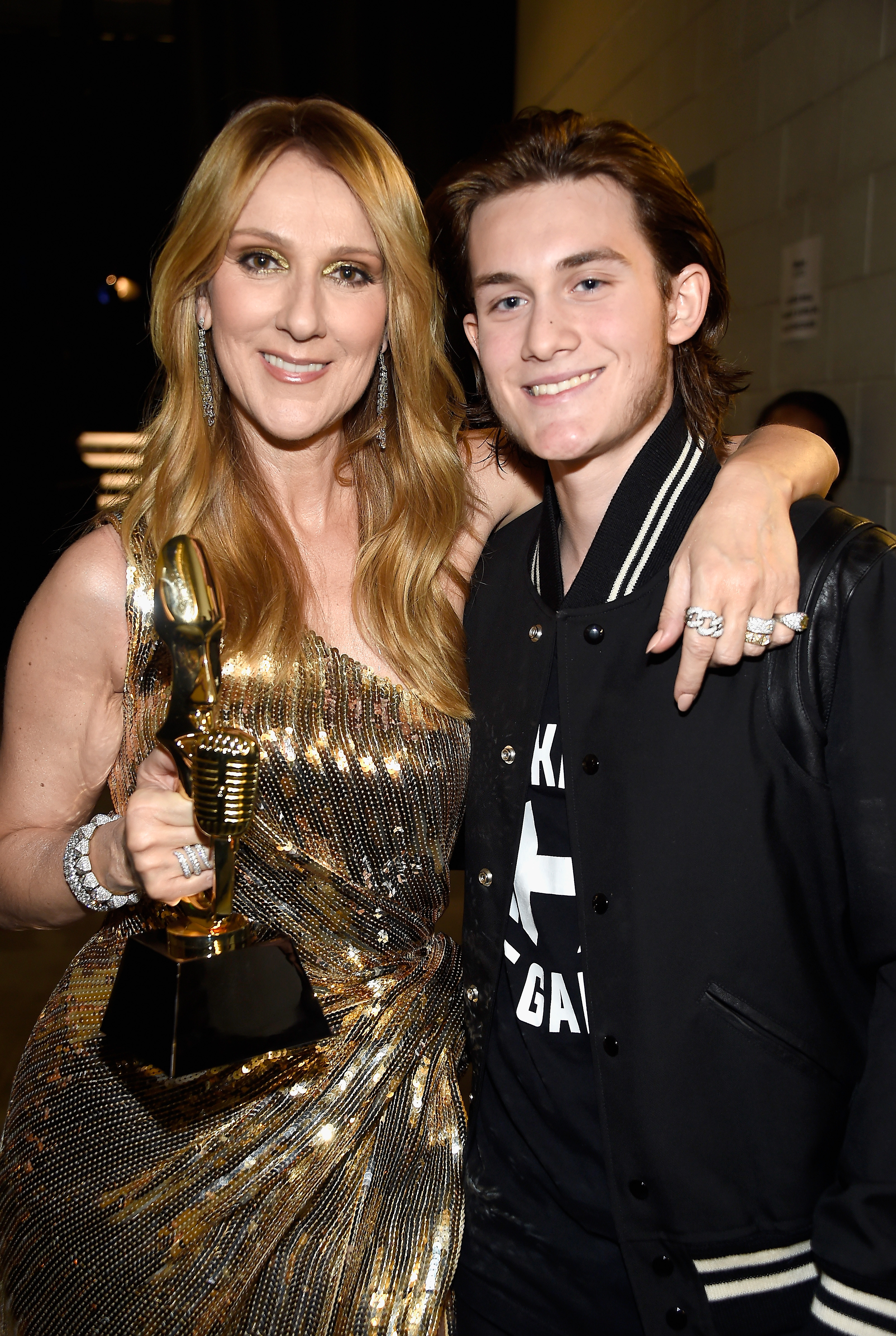 Celine Dion and Rene-Charles Angelil at the 2016 Billboard Music Awards in Las Vegas, Nevada on May 22, 2016 | Source: Getty Images