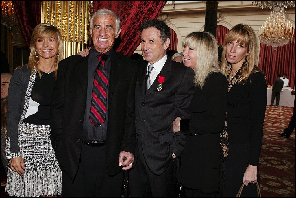 Natty et Jp Belmondo, Michel Drucker, Dany Saval et Lea Drucker. | Photo : Getty Images