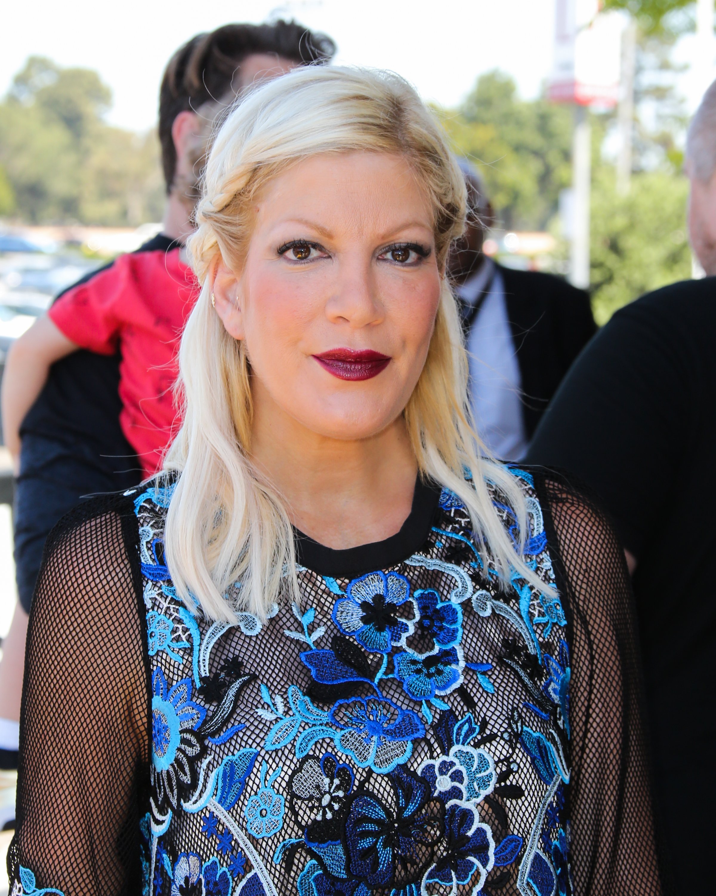 Actress / TV Personality Tori Spelling attends the celebrity premiere Marvel Universe LIVE! | Source: Getty Images