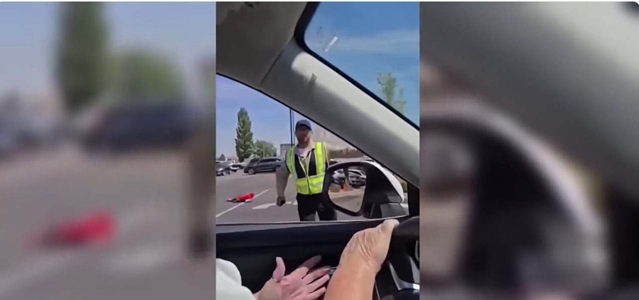 A man in a reflective safety vest directed vehicles away from the danger after gunfire erupted outside the Twin Falls In-N-Out Burger. Witness Haley Dodaro later said that was the moment she realized there was an active shooter.