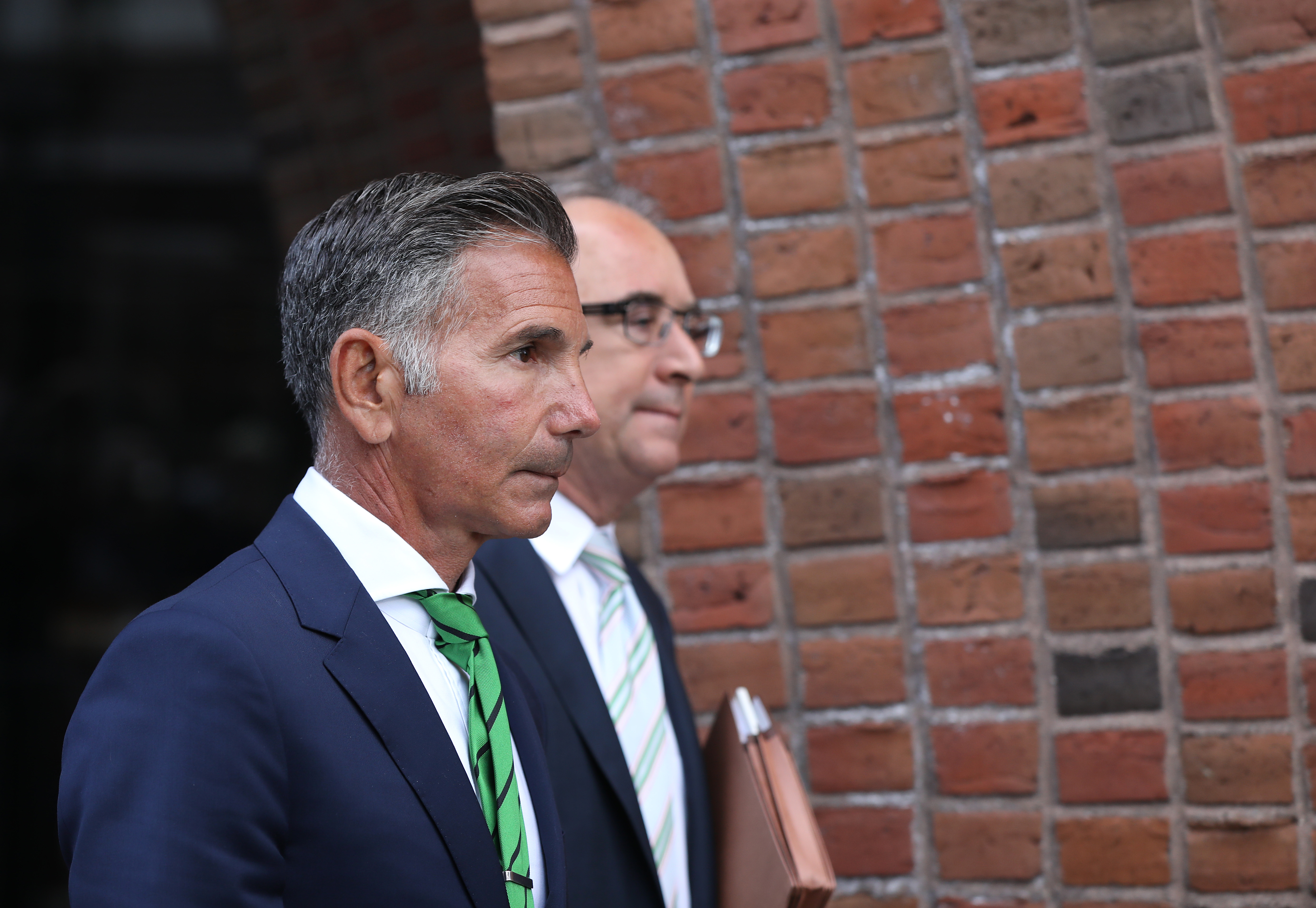 Mossimo Giannulli follows Lori Loughlin into federal court in Boston on April 3, 2019 | Source: Getty Images