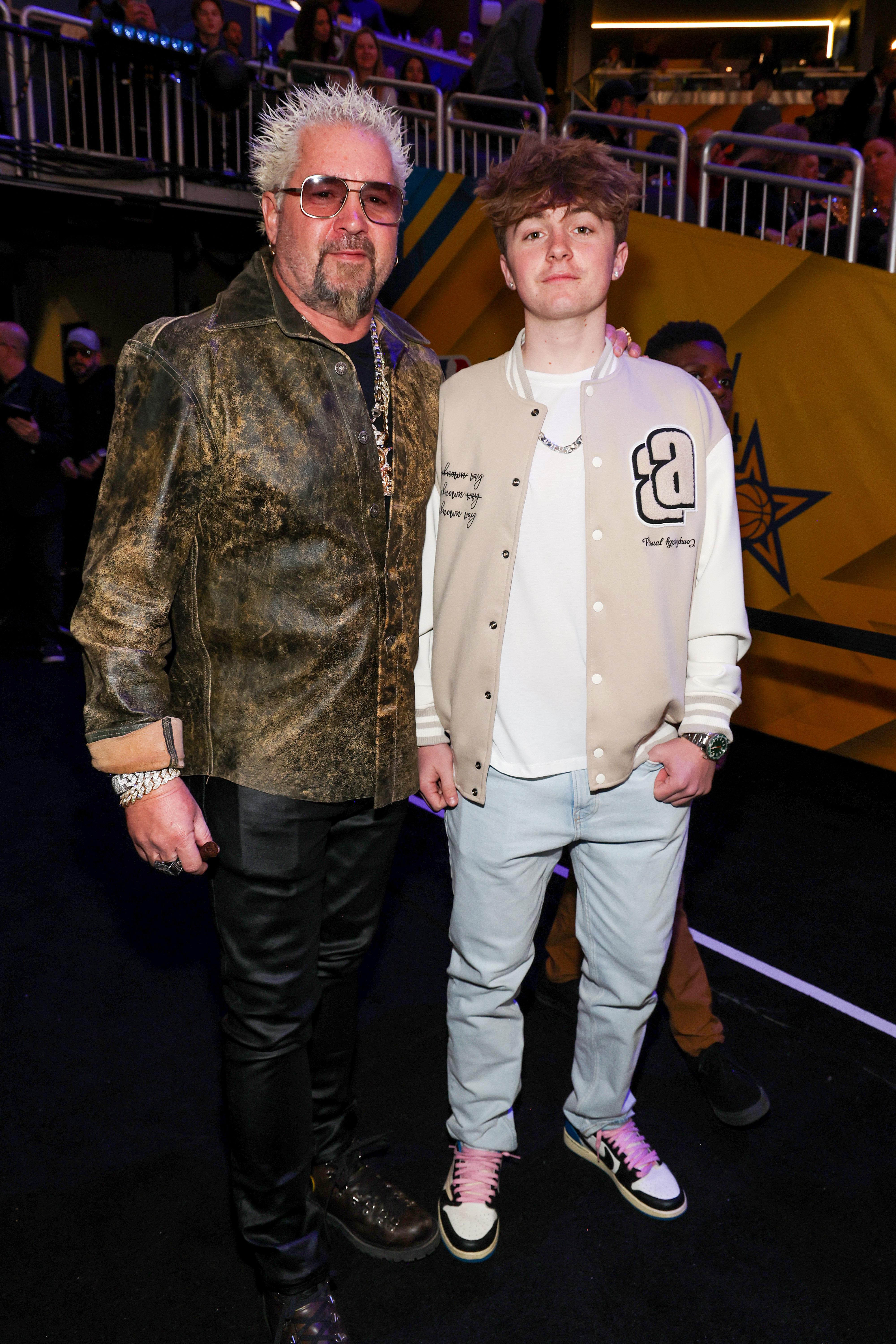 Guy and Ryder Fieri at the 73rd NBA All-Star Game on February 18, 2024, in Indianapolis, Indiana. | Source: Getty Images
