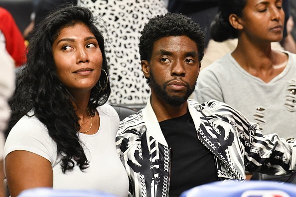 Chadwick Boseman at a basketball game at Staples Center on October 22, 2019 | Photo: Getty Images