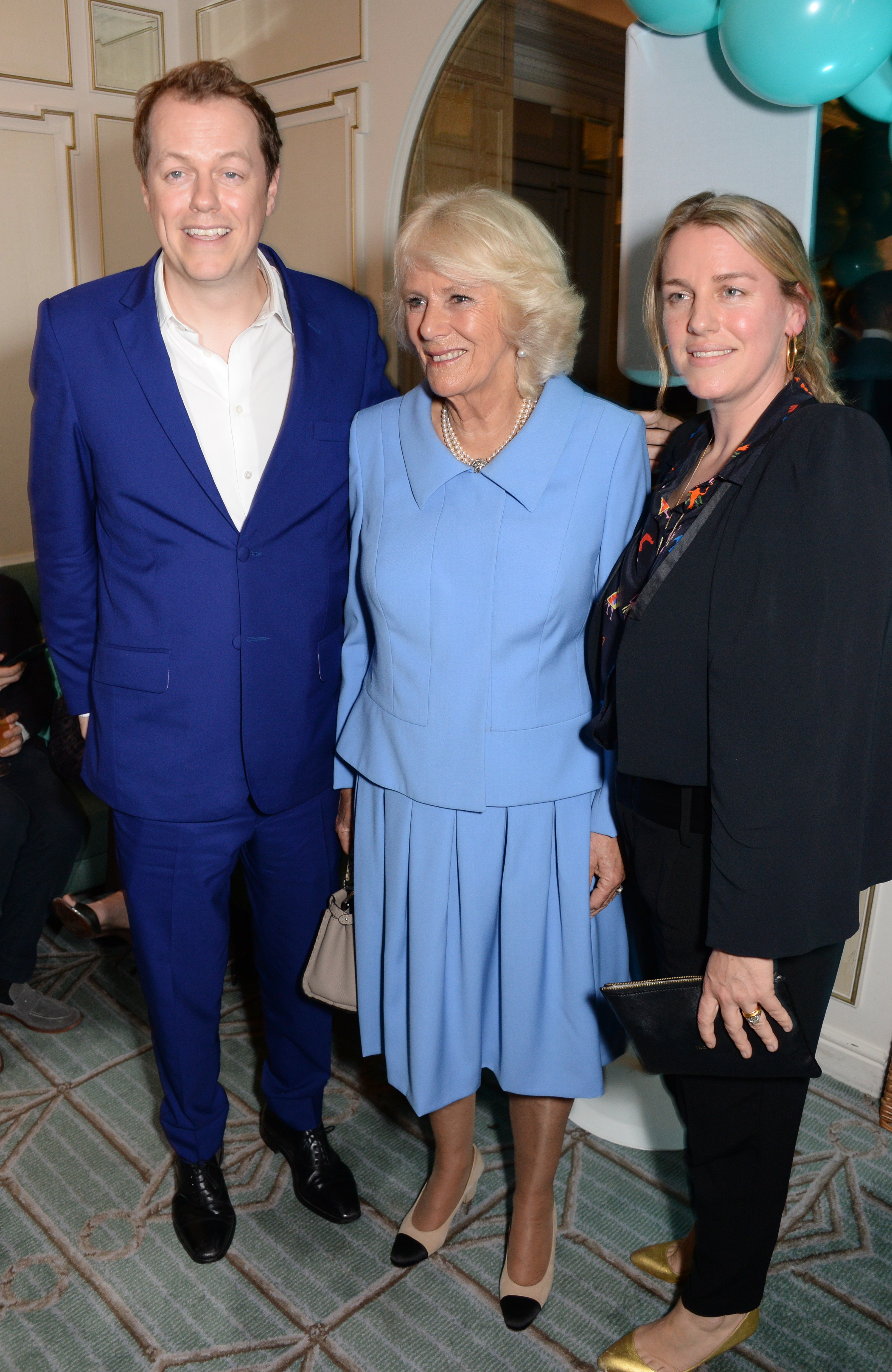 Queen Consort Camilla with her children Laura and Tom Parker Bowles in London 2018. | Source: Getty Images 