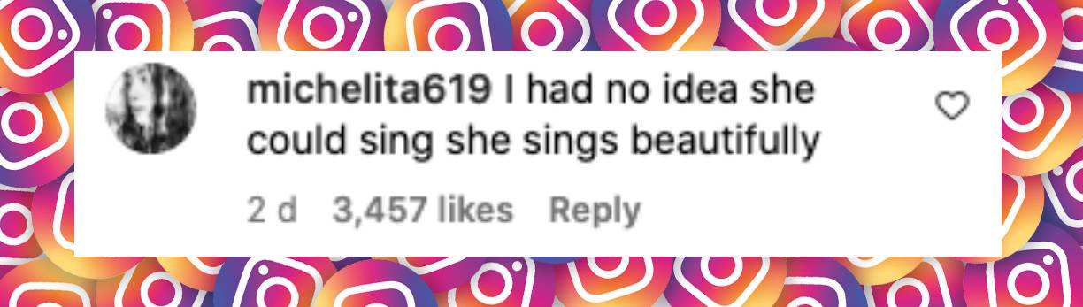 Fan comment about Kate Hudson's recent performance, posted on December 15, 2024 | Source: Instagram/katehudson and nbc