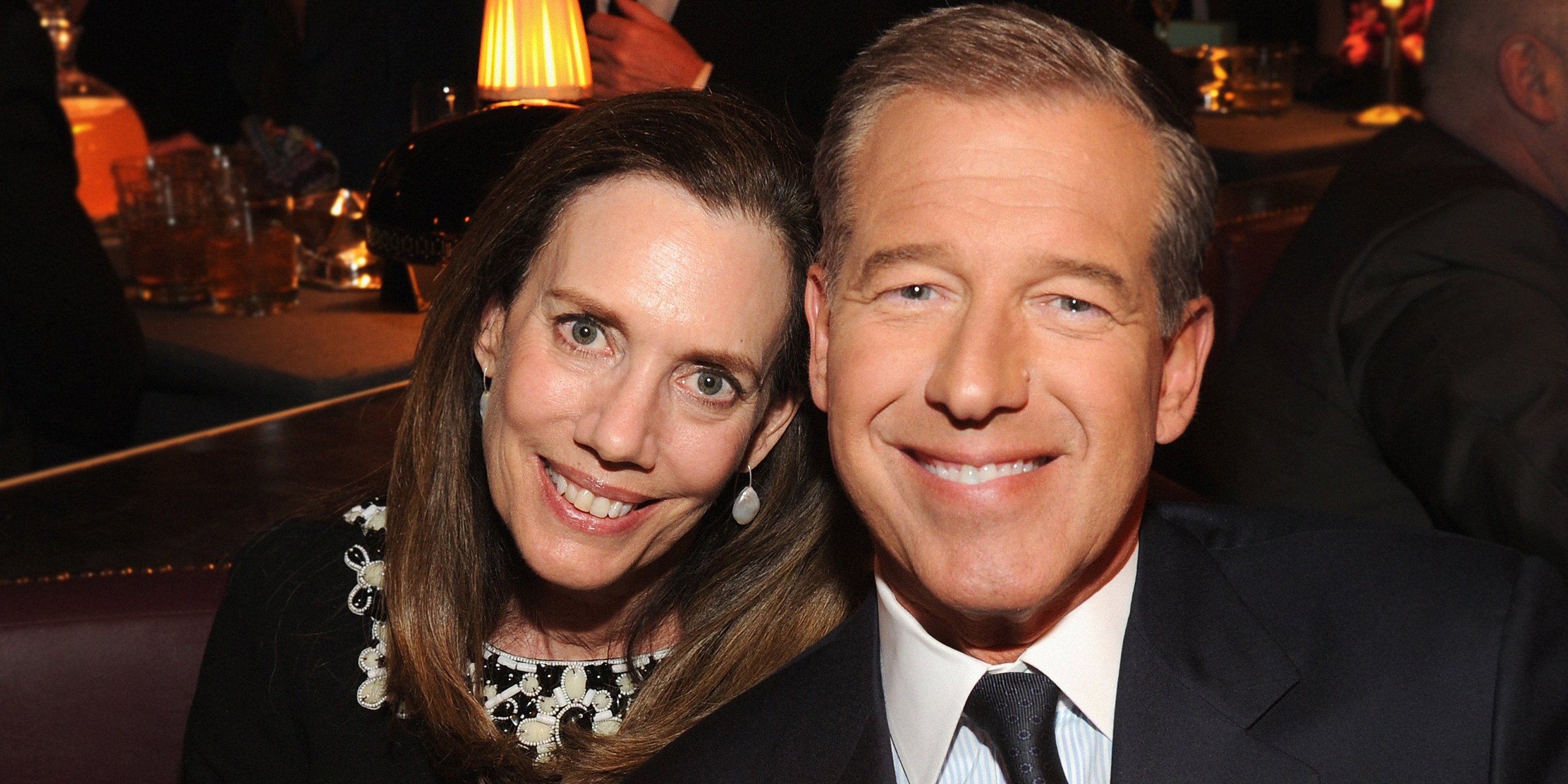 Jane Stoddard Williams and Brian Williams. | Source: Getty Images