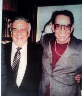 Alfredo Ruiz del Rio y Mario Moreno Reyes Cantinflas. | Imagen: Flickr